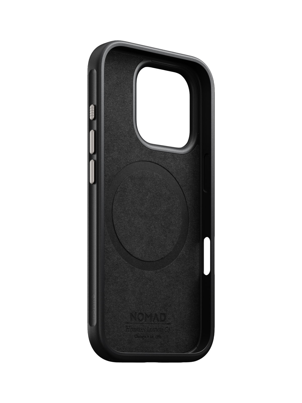 Nomad Modern Leather Case with Horween Leather for iPhone 16 Pro - Green Chrome - Limited Edition