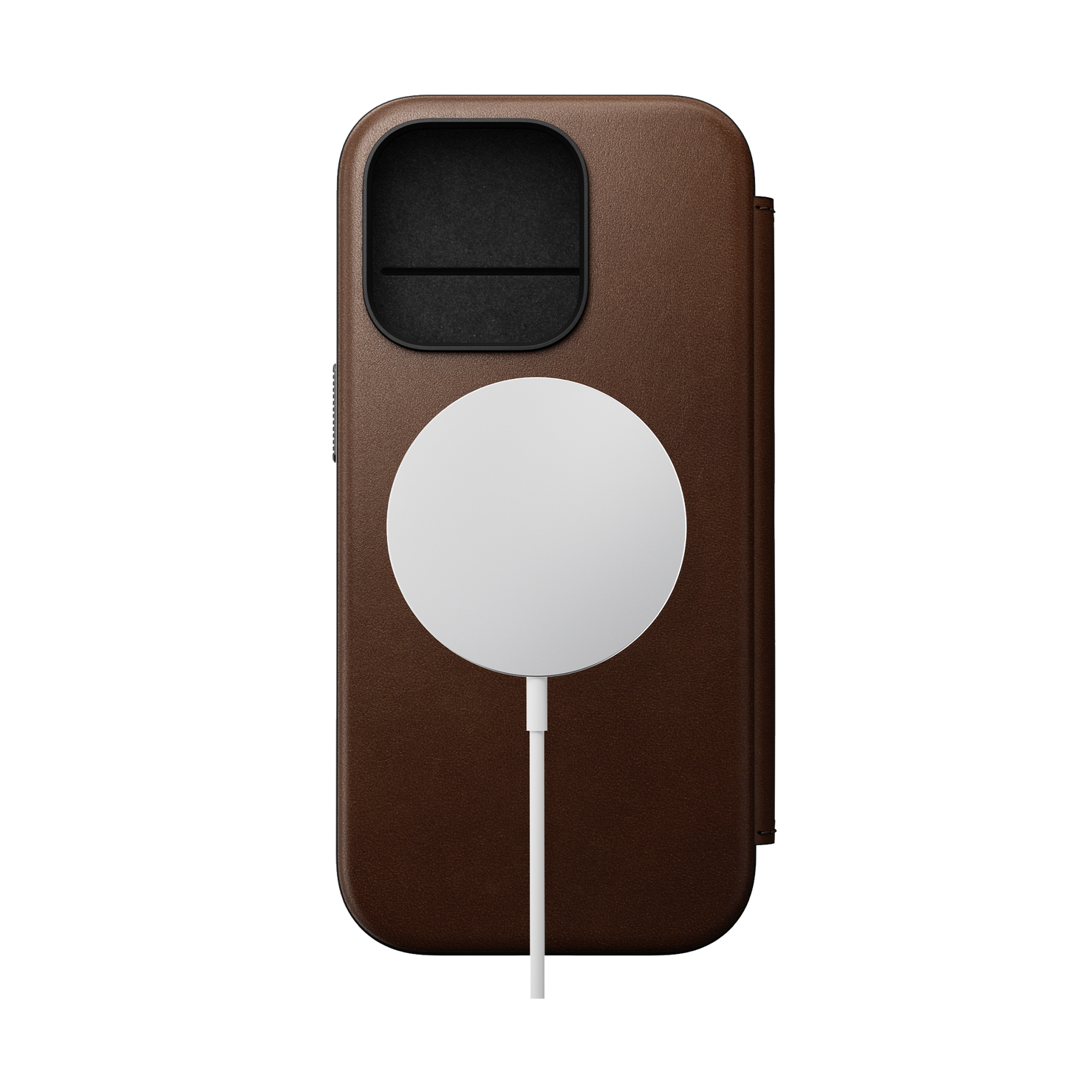 Nomad Modern Leather Folio for iPhone 16 Pro - Brown