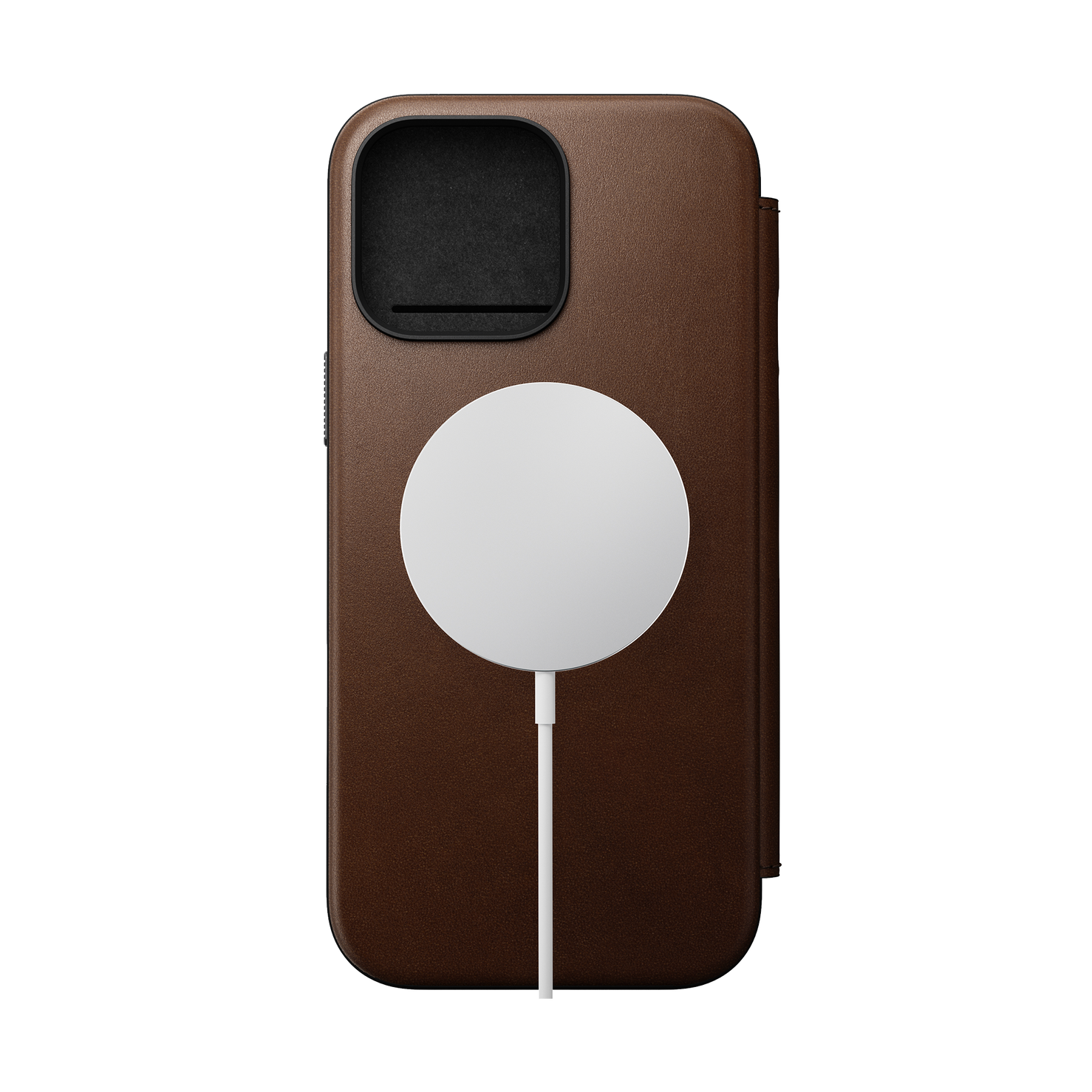 Nomad Modern Leather Folio for iPhone 16 Pro Max - Brown - Open Box
