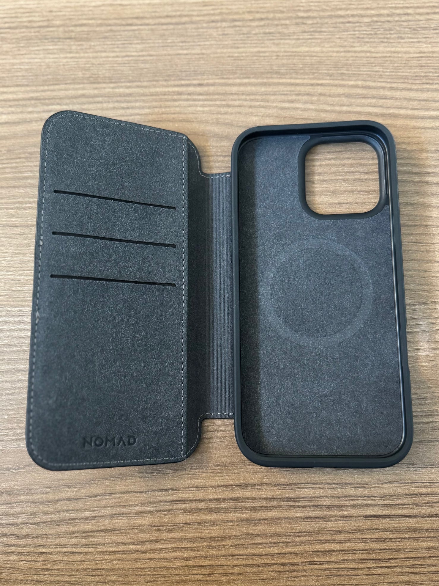 Nomad Modern Leather Folio for iPhone 16 Pro Max - Brown - Open Box