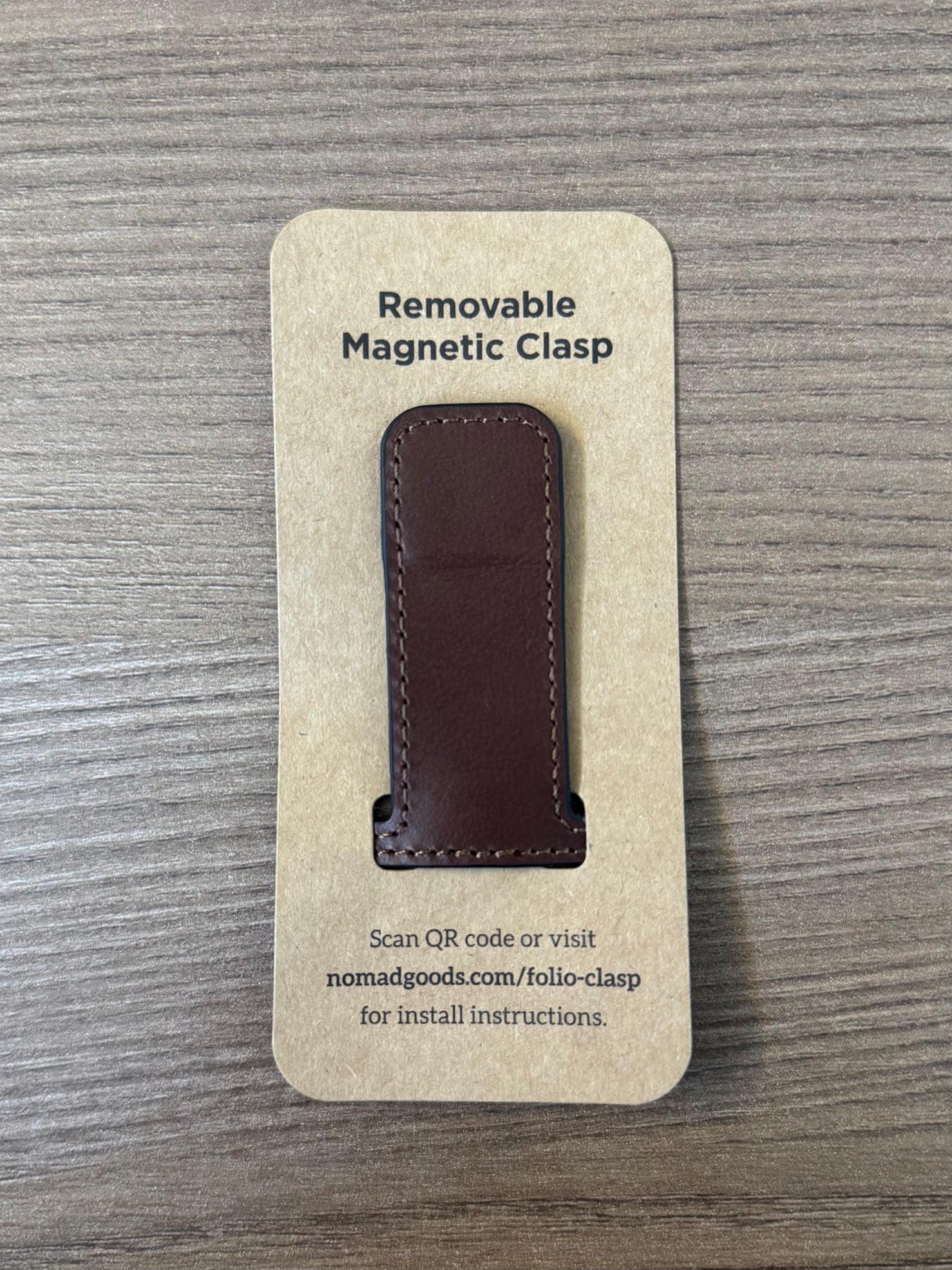 Nomad Modern Leather Folio for iPhone 16 Pro Max - Brown - Open Box