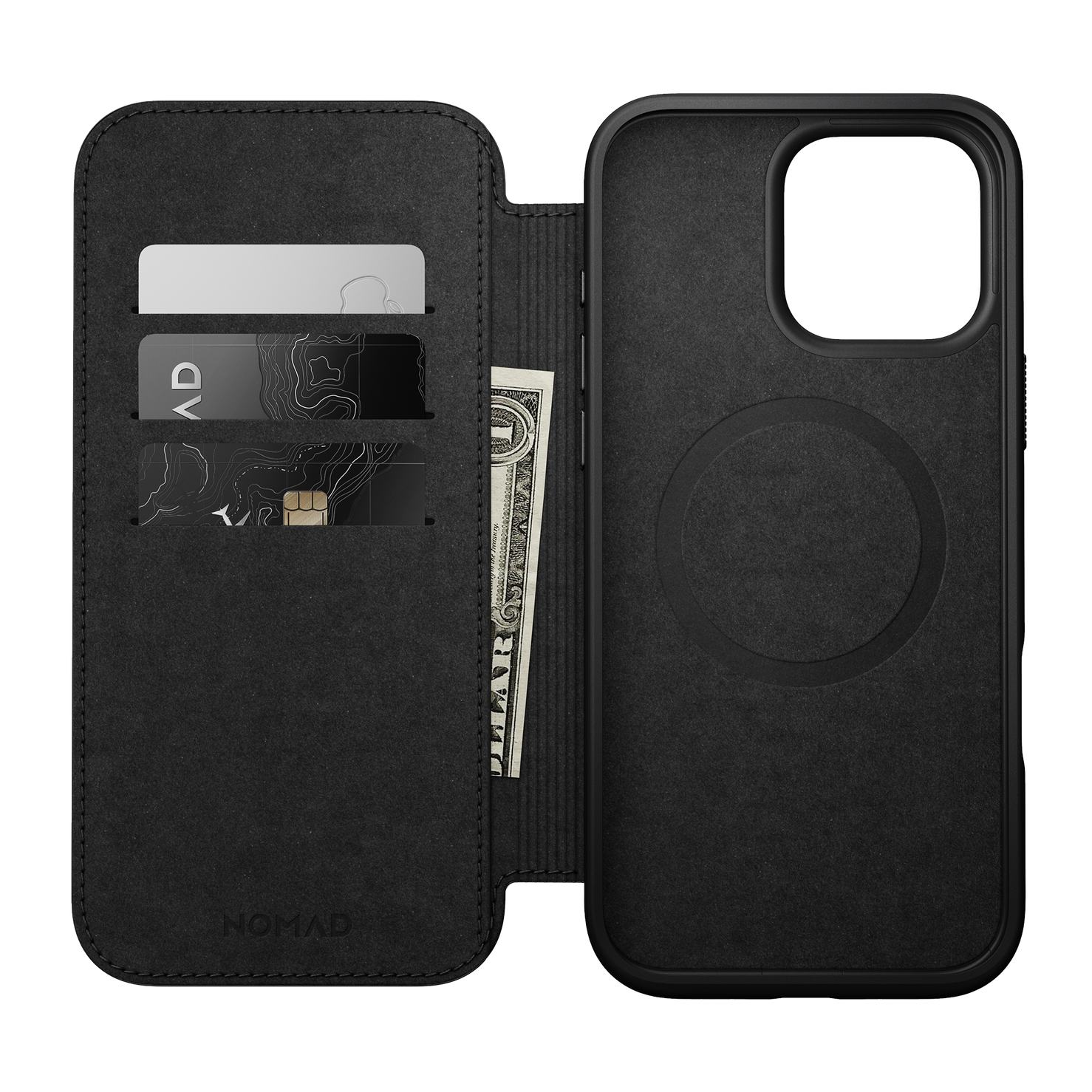 Nomad Modern Leather Folio for iPhone 16 Pro Max - English Tan