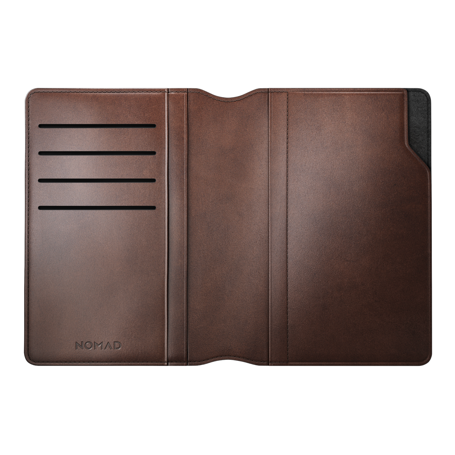Nomad Passport Wallet with Horween Leather - Rustic Brown