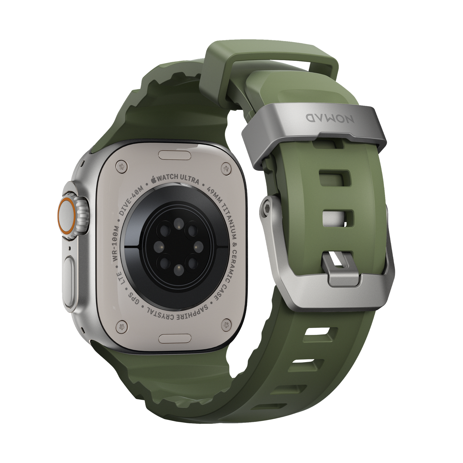 Nomad Rocky Point Band - 46/49mm - Natural Hardware - Forest