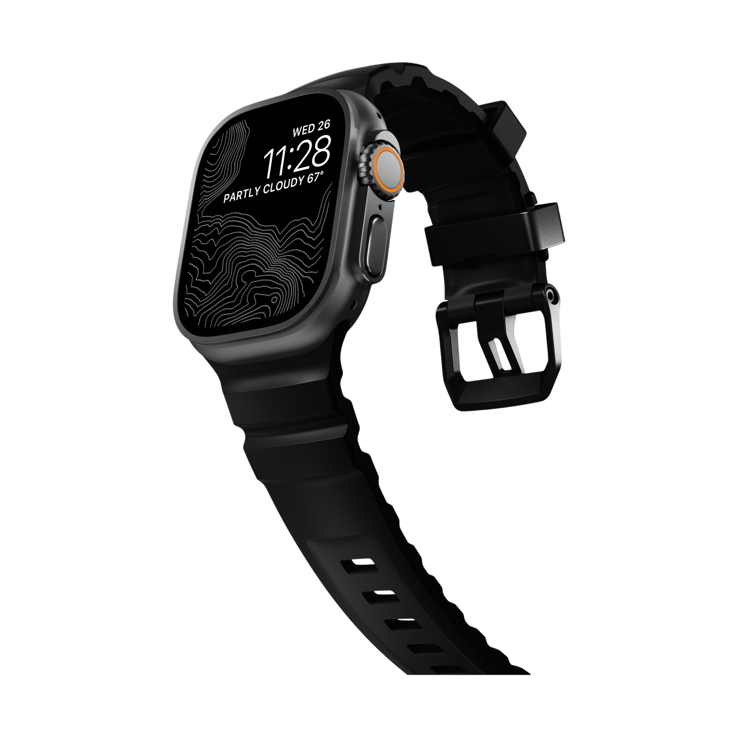 Nomad Rocky Point Band - 46/49mm - Carbon Black - Black Hardware