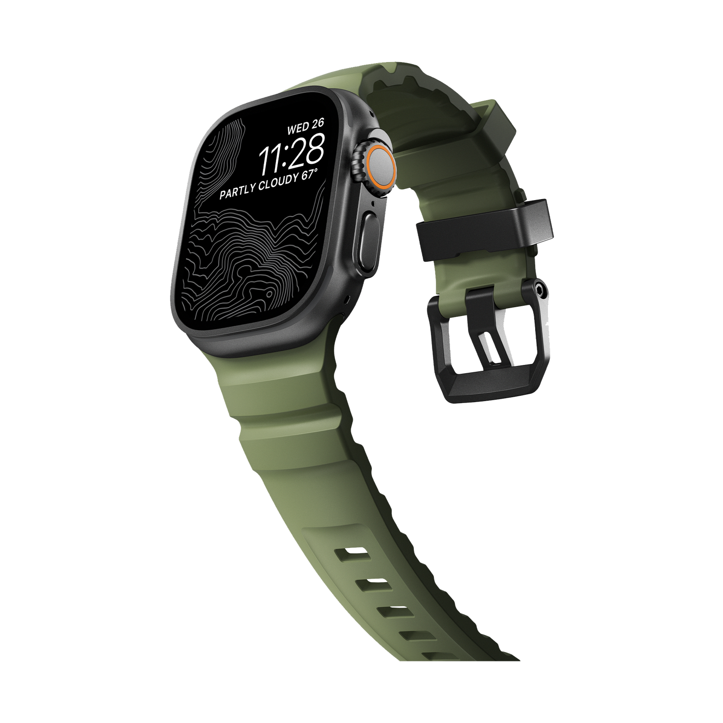 Nomad Rocky Point Band - 46/49mm - Forest - Black Hardware