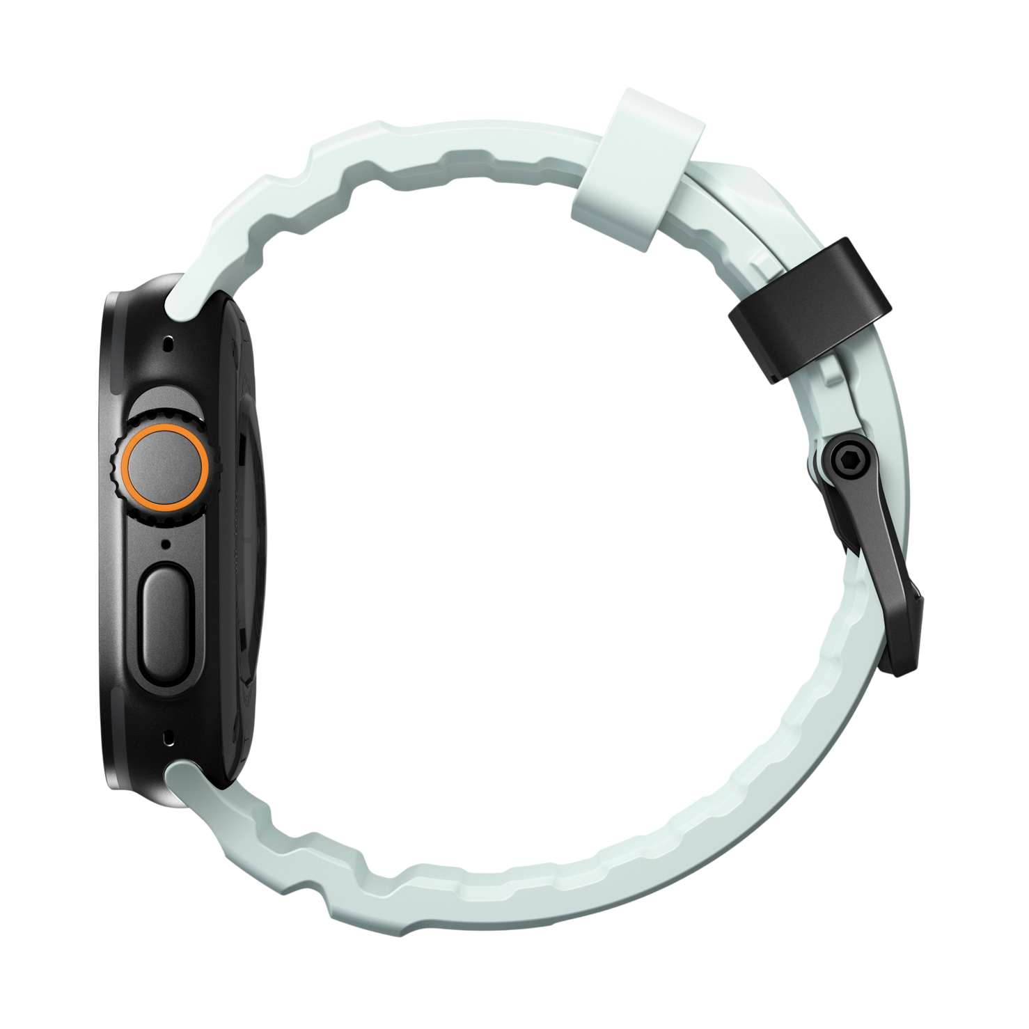 Nomad Rocky Point Band - 46/49mm - Icy Blue Glow - Black Hardware - Limited Edition