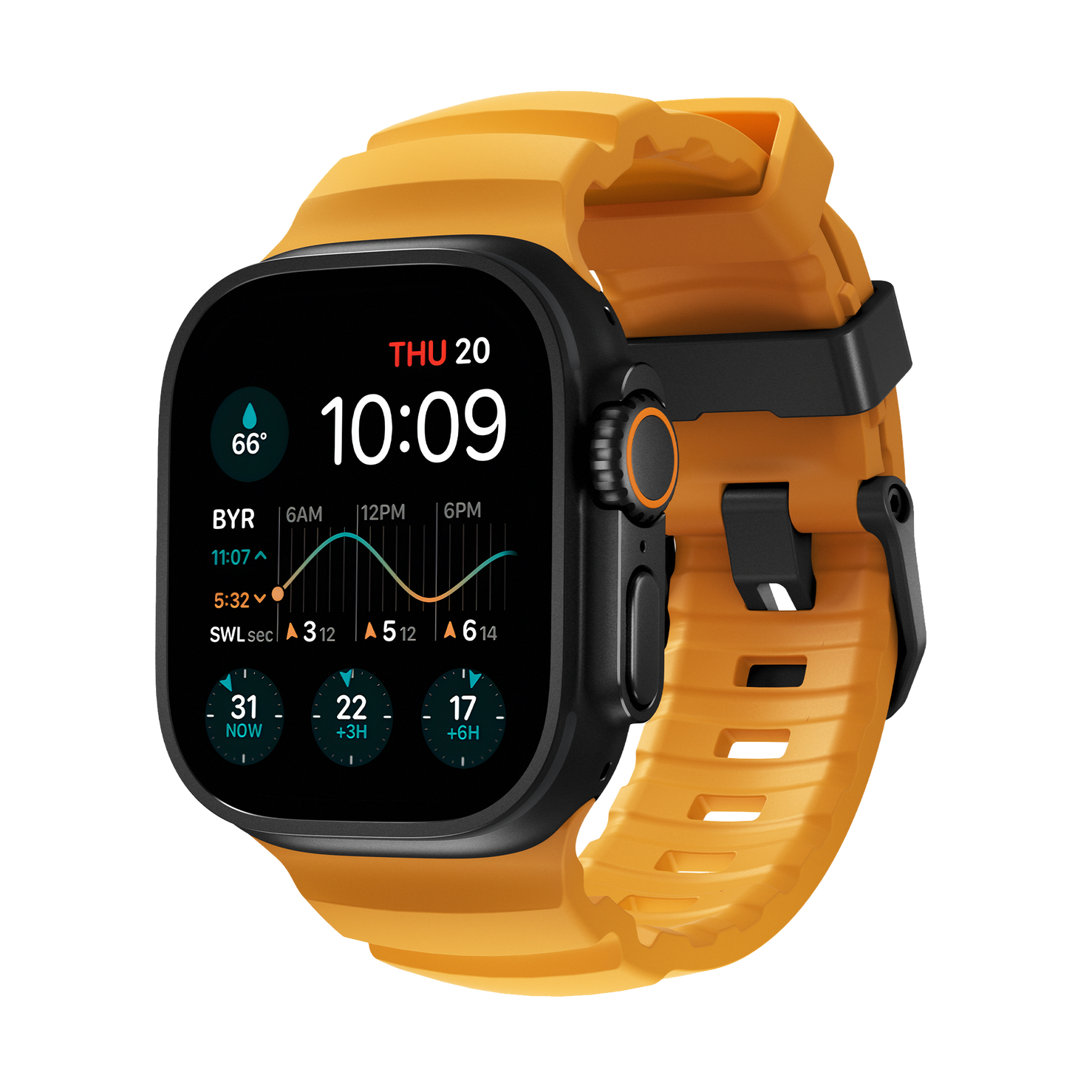 Nomad Rocky Point Band - 46/49mm - Black Hardware - Sol