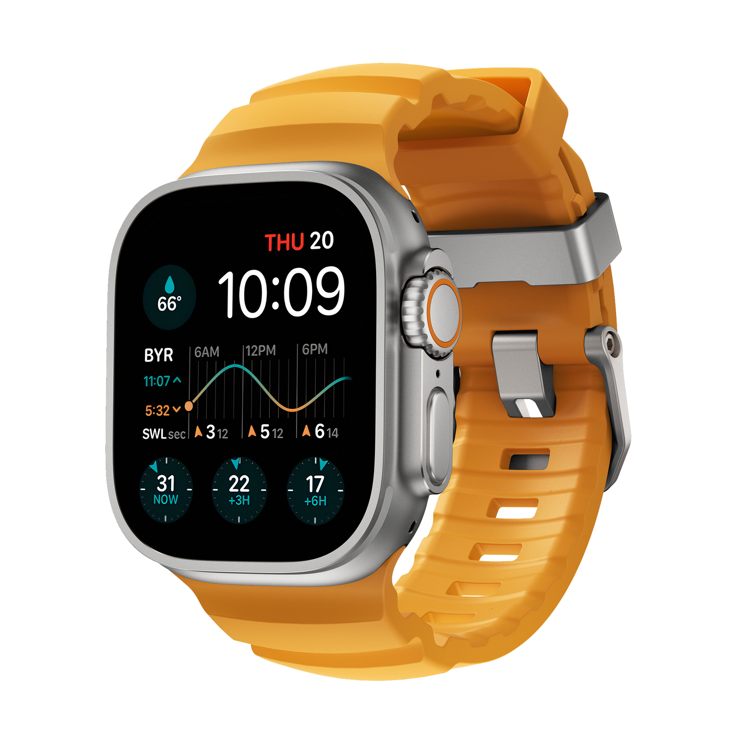 Nomad Rocky Point Band - 46/49mm - Natural Hardware - Sol