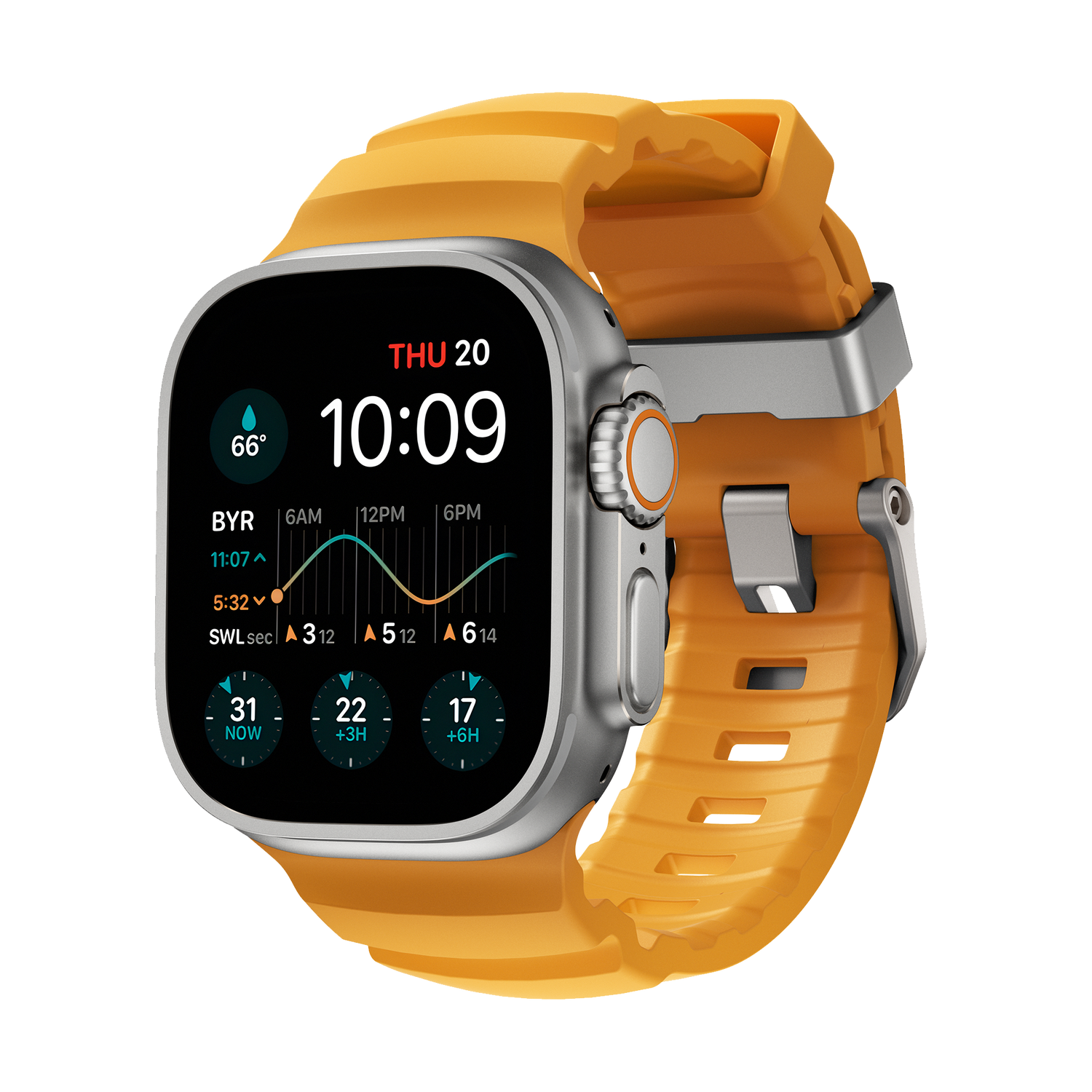 Nomad Rocky Point Band - 46/49mm - Sol - Natural Hardware