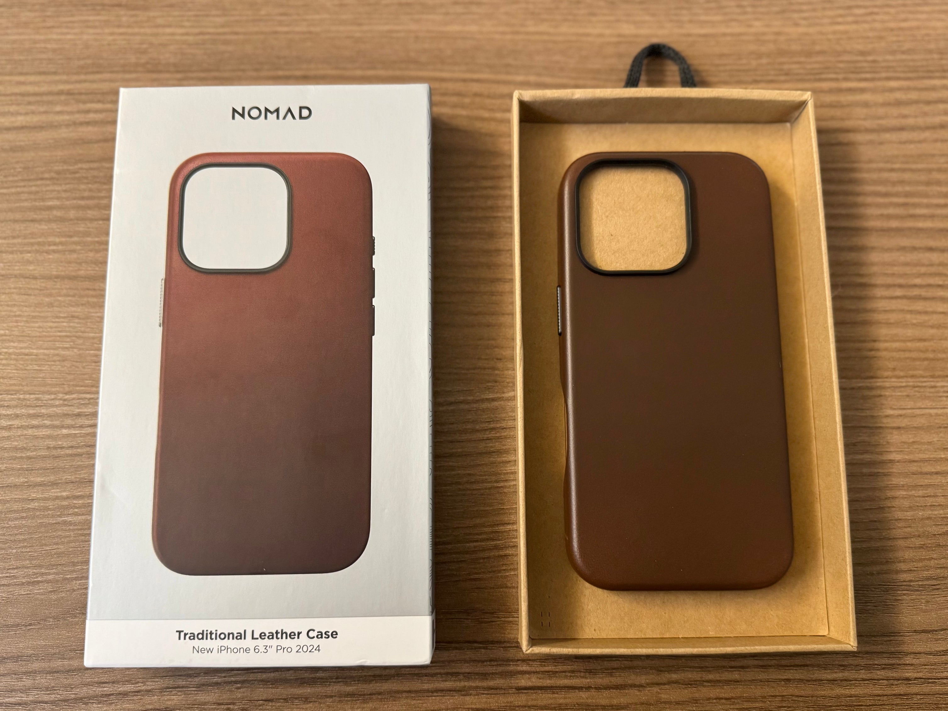 Nomad Traditional Leather Case for iPhone 16 Pro - Brown - Open Box