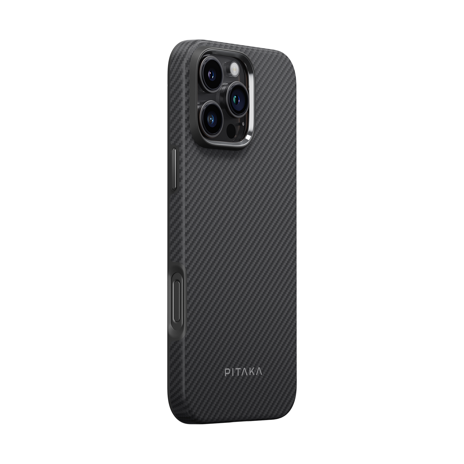 PITAKA Military-Grade Protective Case for iPhone 16 Pro Max - Black / Grey