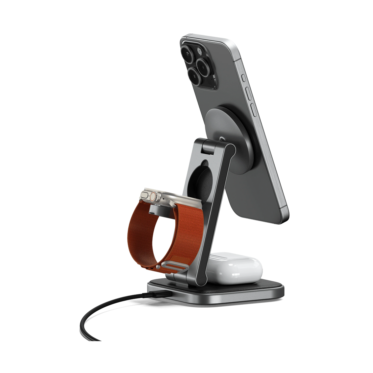 Satechi 3-in-1 Foldable Qi2 Wireless Charging Stand