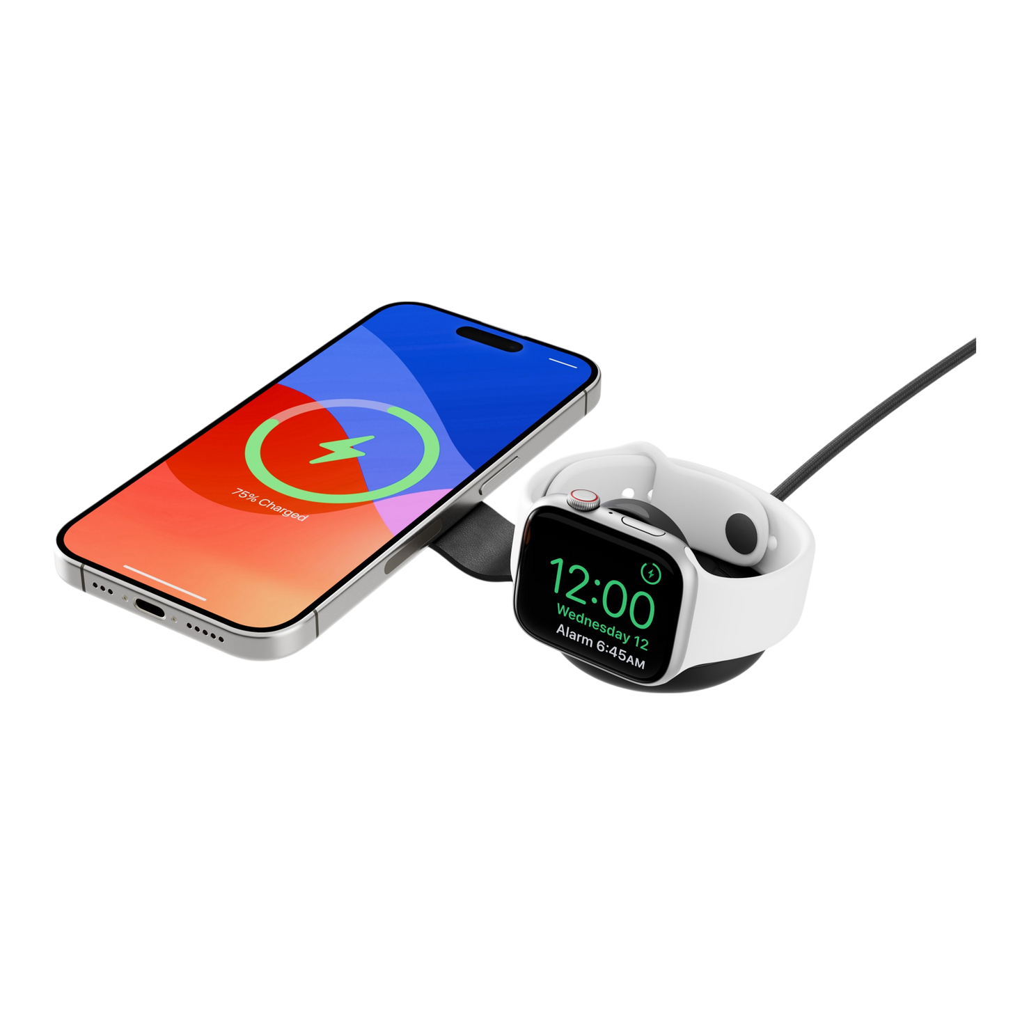 Twelve South ButterFly SE 2-in-1 Qi2 Travel Charger - Black