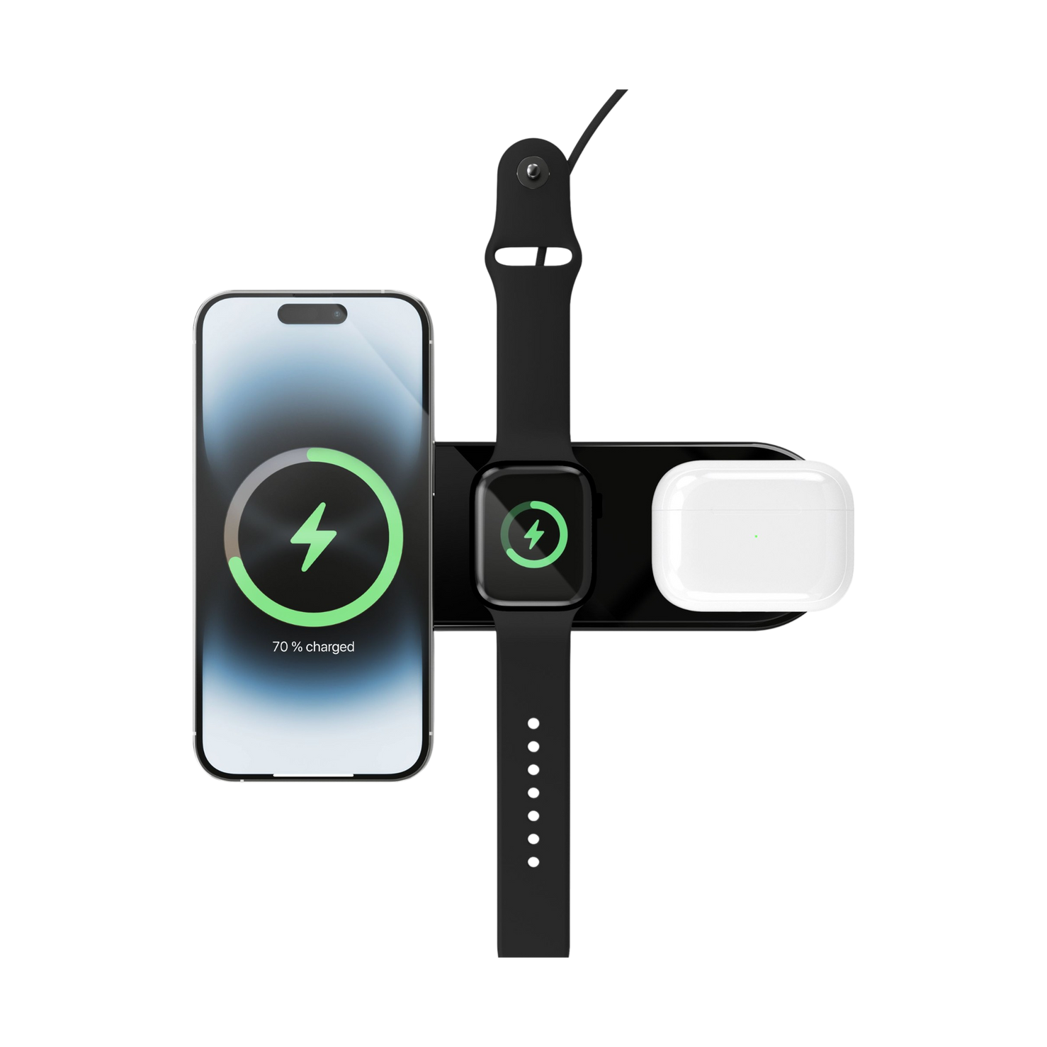 Vonmahlen Aura Home 3-in-1 Magnetic Wireless Charger - Black