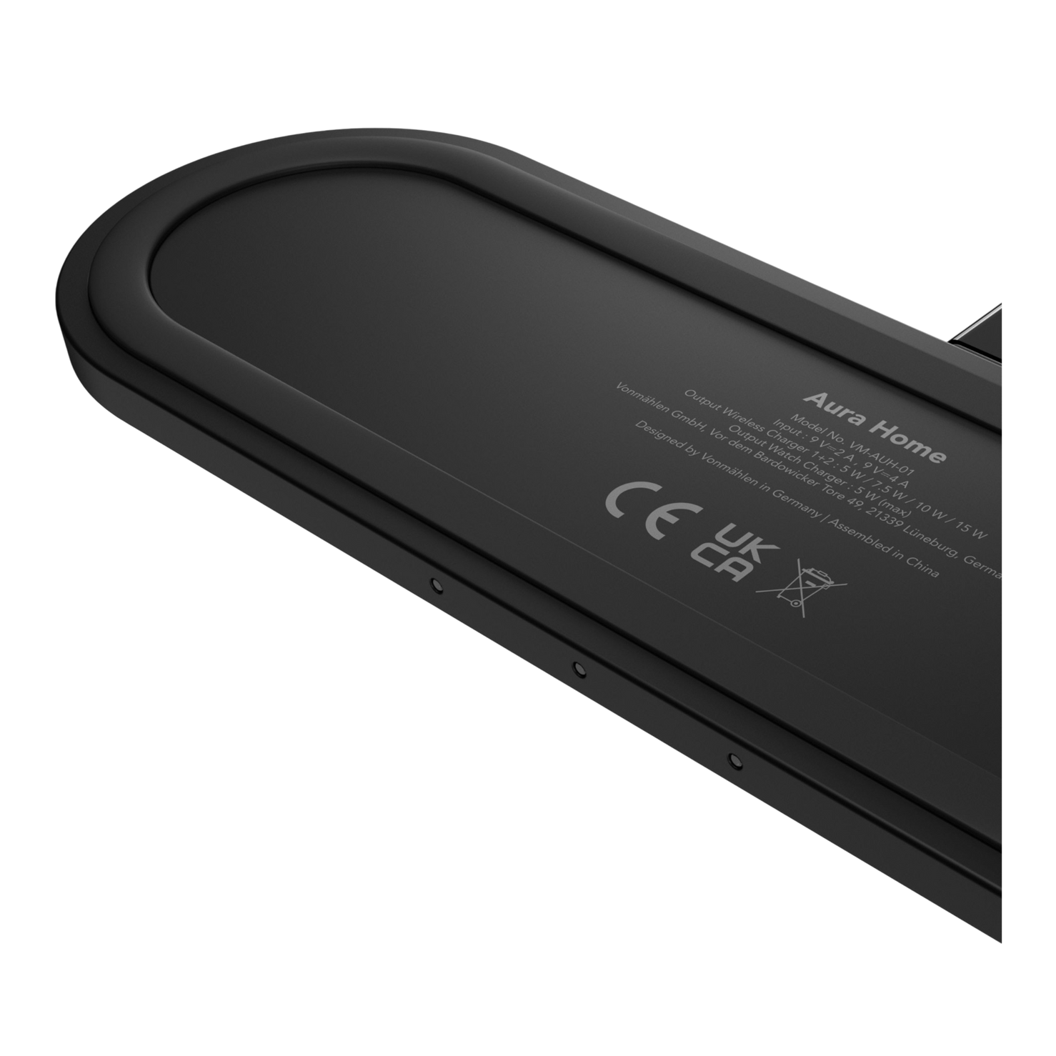Vonmahlen Aura Home 3-in-1 Magnetic Wireless Charger - Black