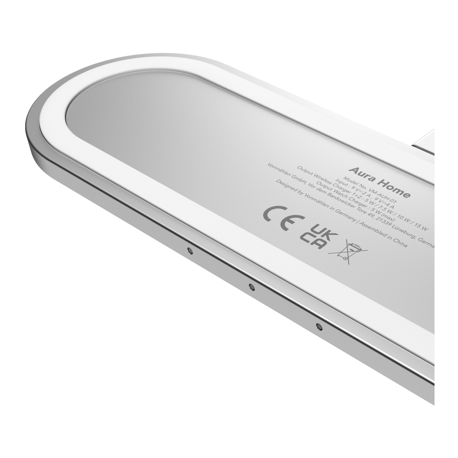 Vonmahlen Aura Home 3-in-1 Magnetic Wireless Charger - White