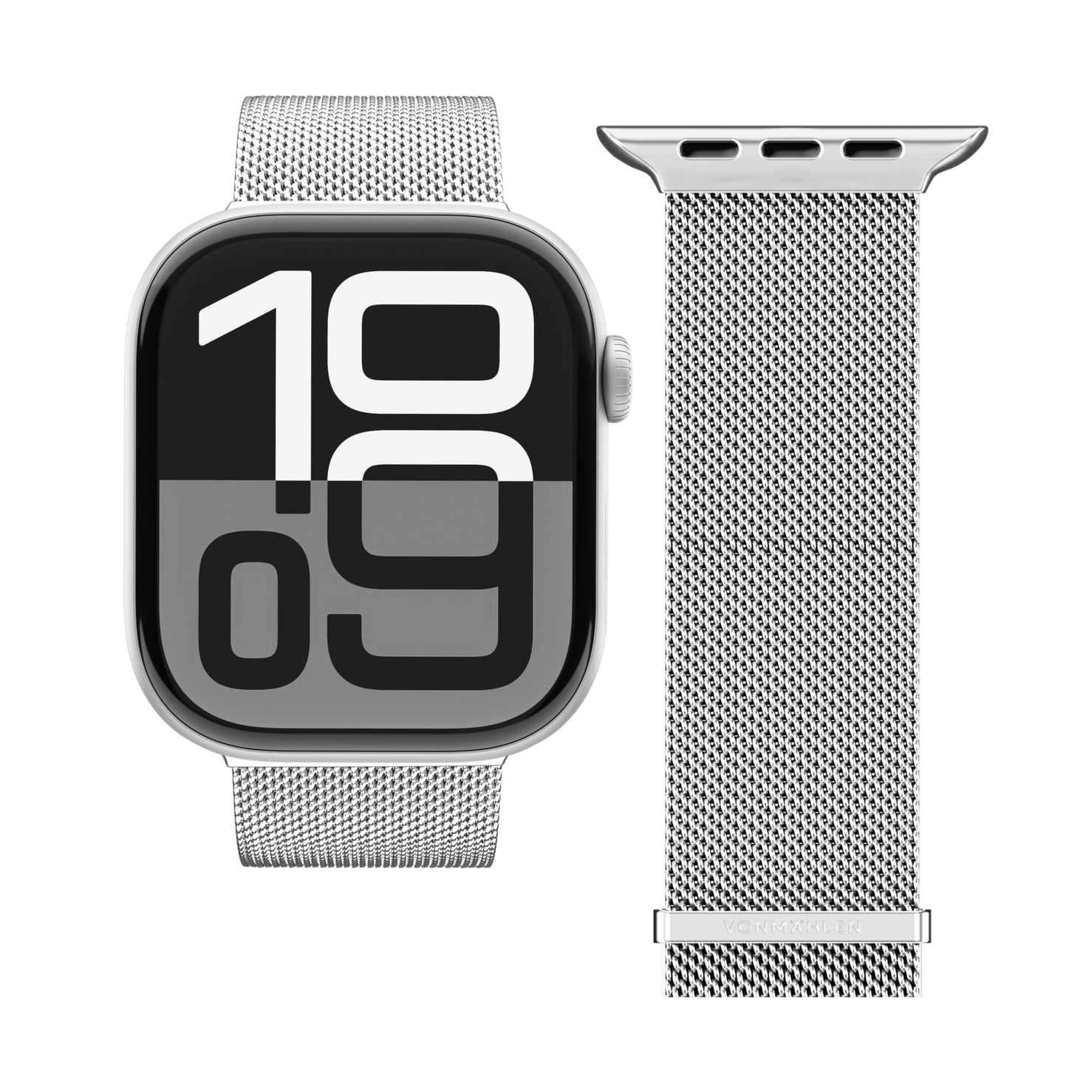 Vonmahlen Milanese Loop 2 - 46/49mm - Silver