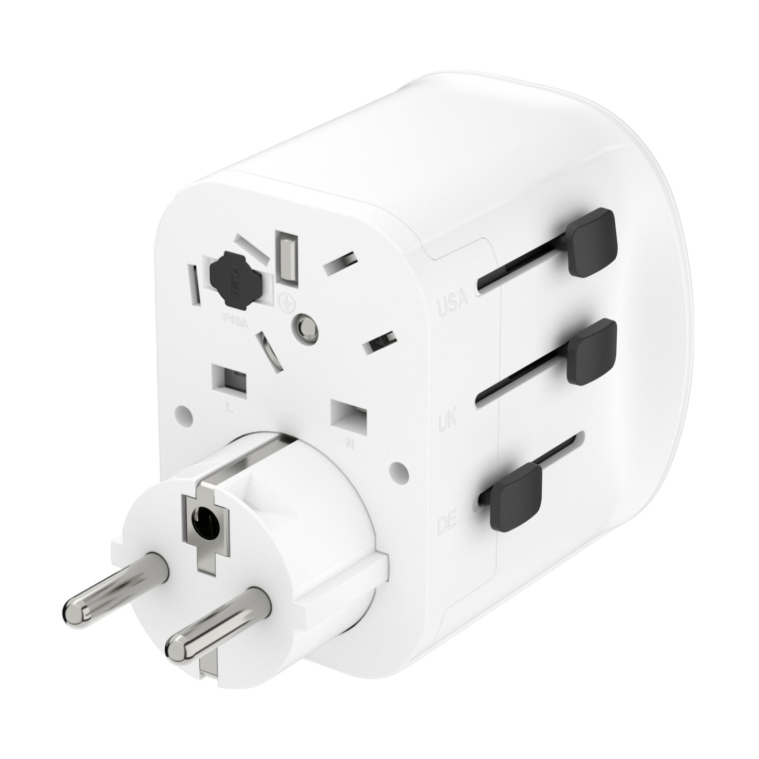 Vonmahlen Unity One World Travel Adaptor - White