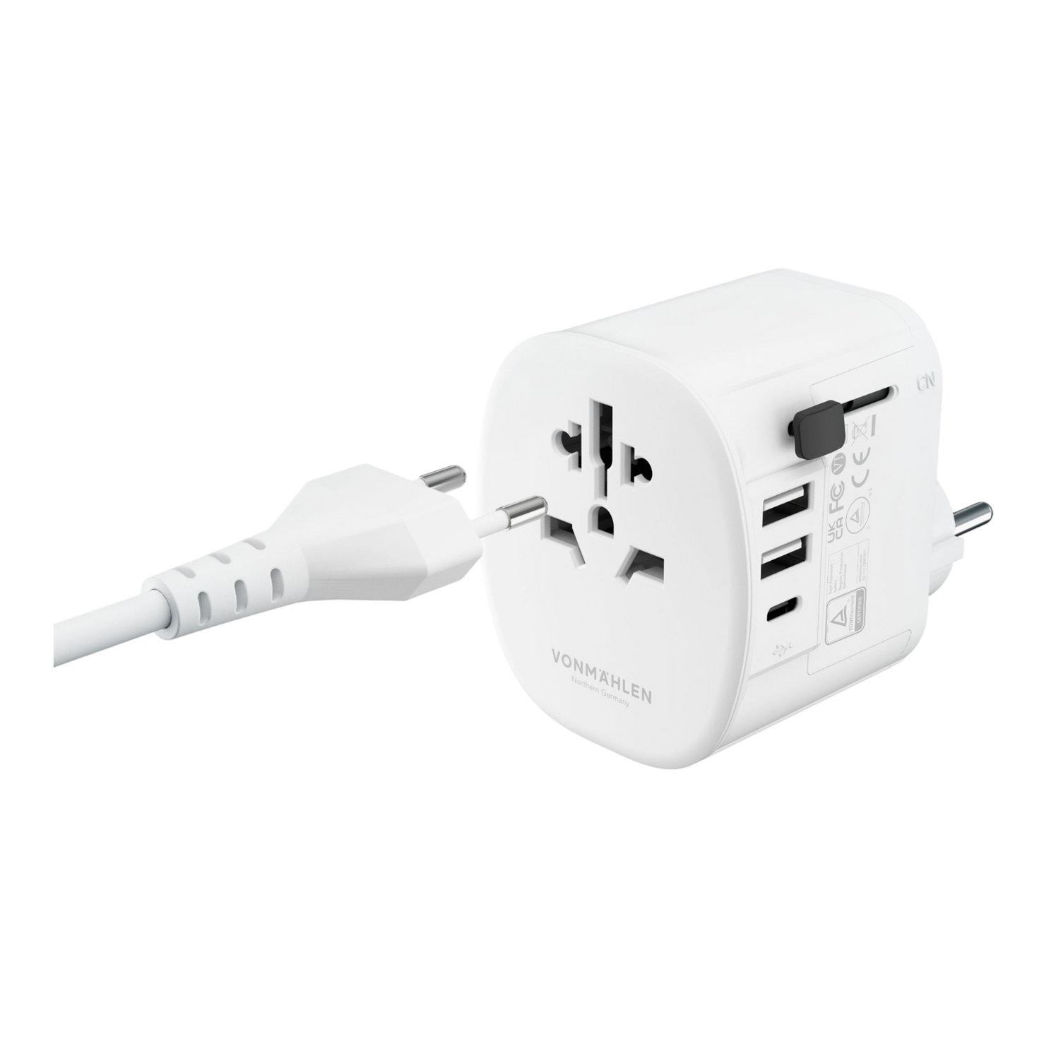 Vonmahlen Unity One World Travel Adaptor - White