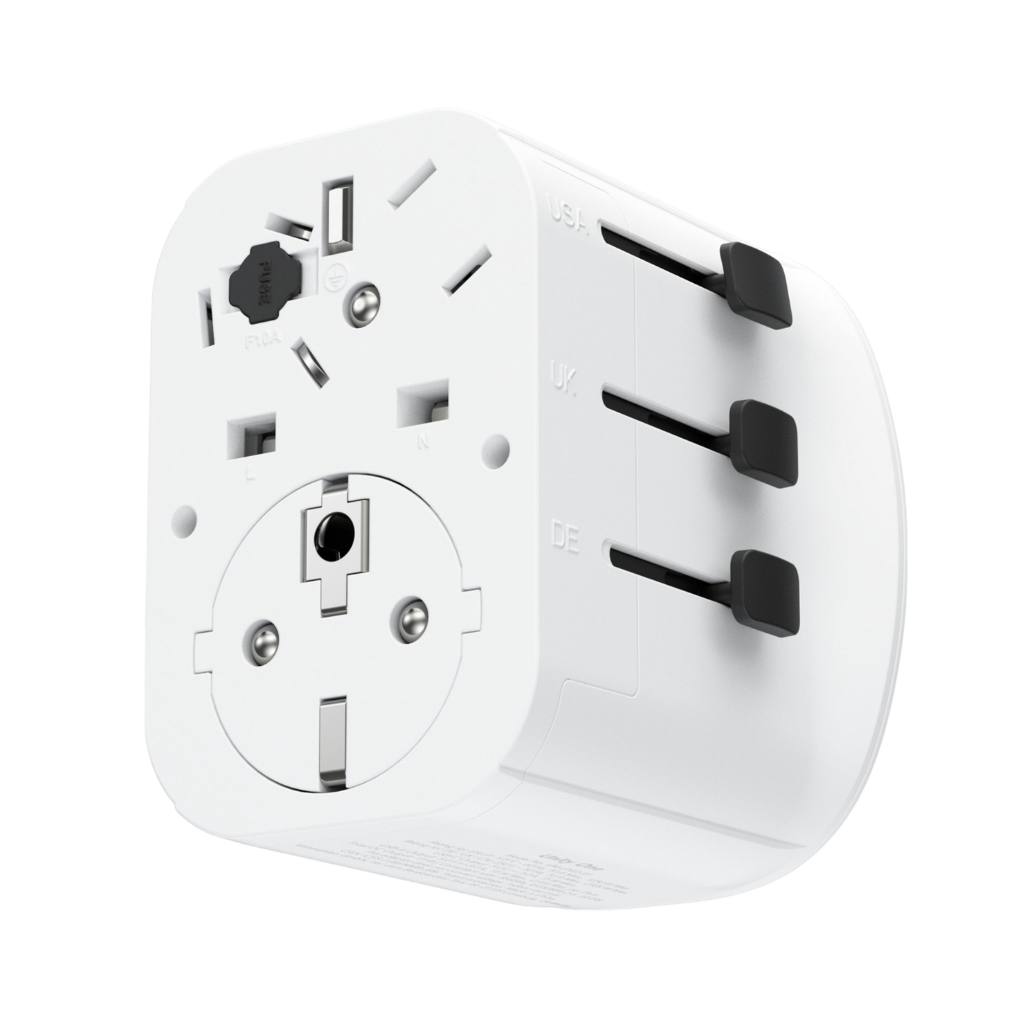 Vonmahlen Unity One World Travel Adaptor - White