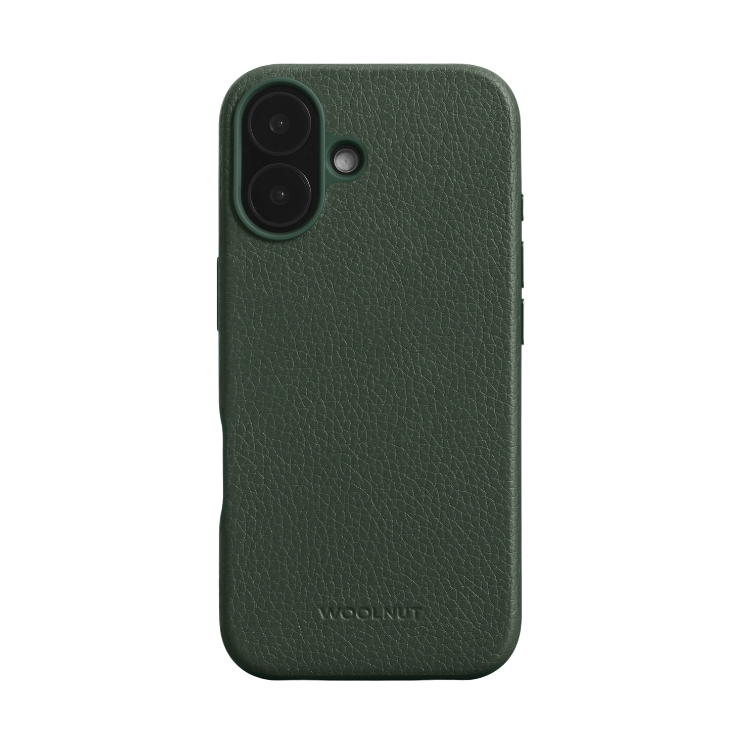 WOOLNUT Leather Case for iPhone 16 - Green