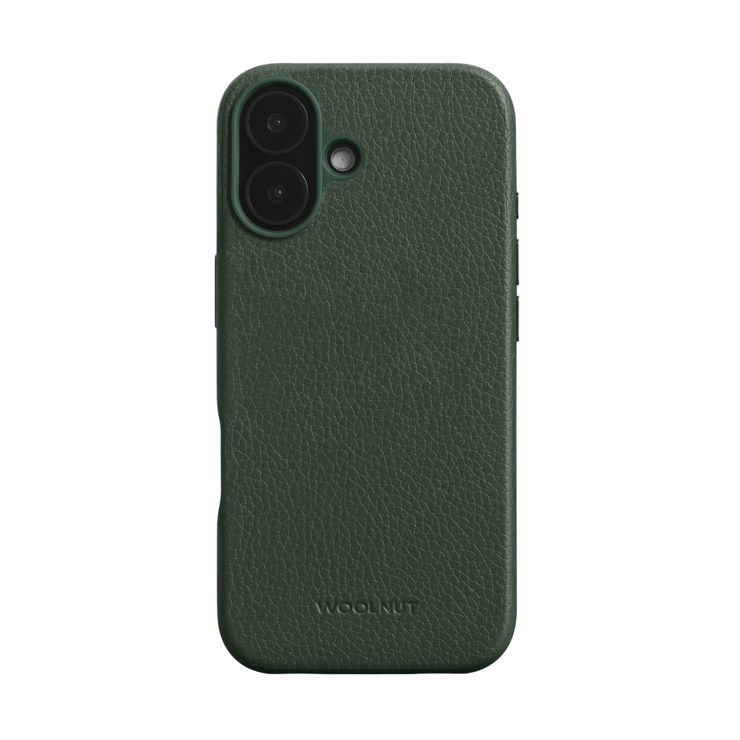 WOOLNUT Leather Case for iPhone 16 - Green