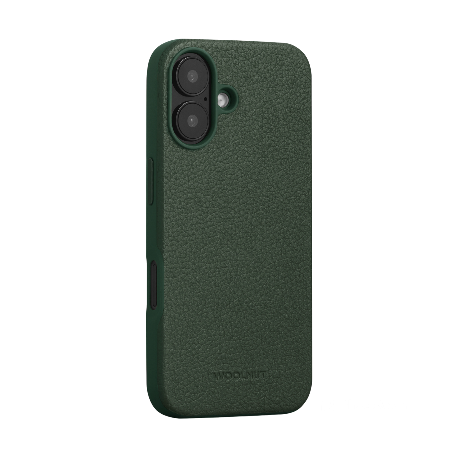 WOOLNUT Leather Case for iPhone 16 - Green