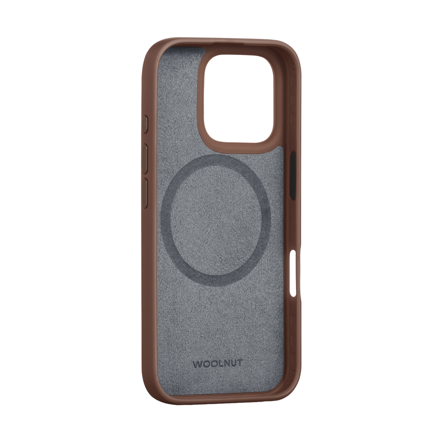WOOLNUT Leather Case for iPhone 16 Pro - Cognac