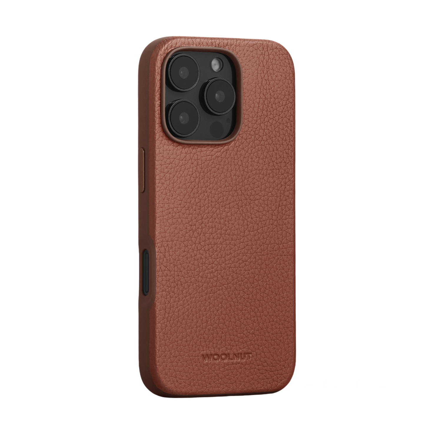 WOOLNUT Leather Case for iPhone 16 Pro - Cognac