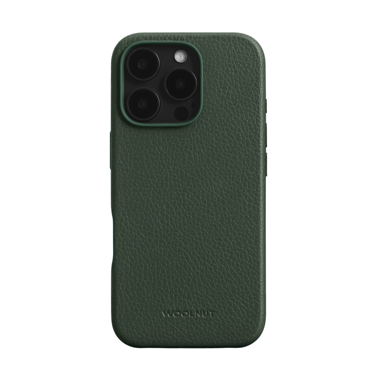 WOOLNUT Leather Case for iPhone 16 Pro - Green