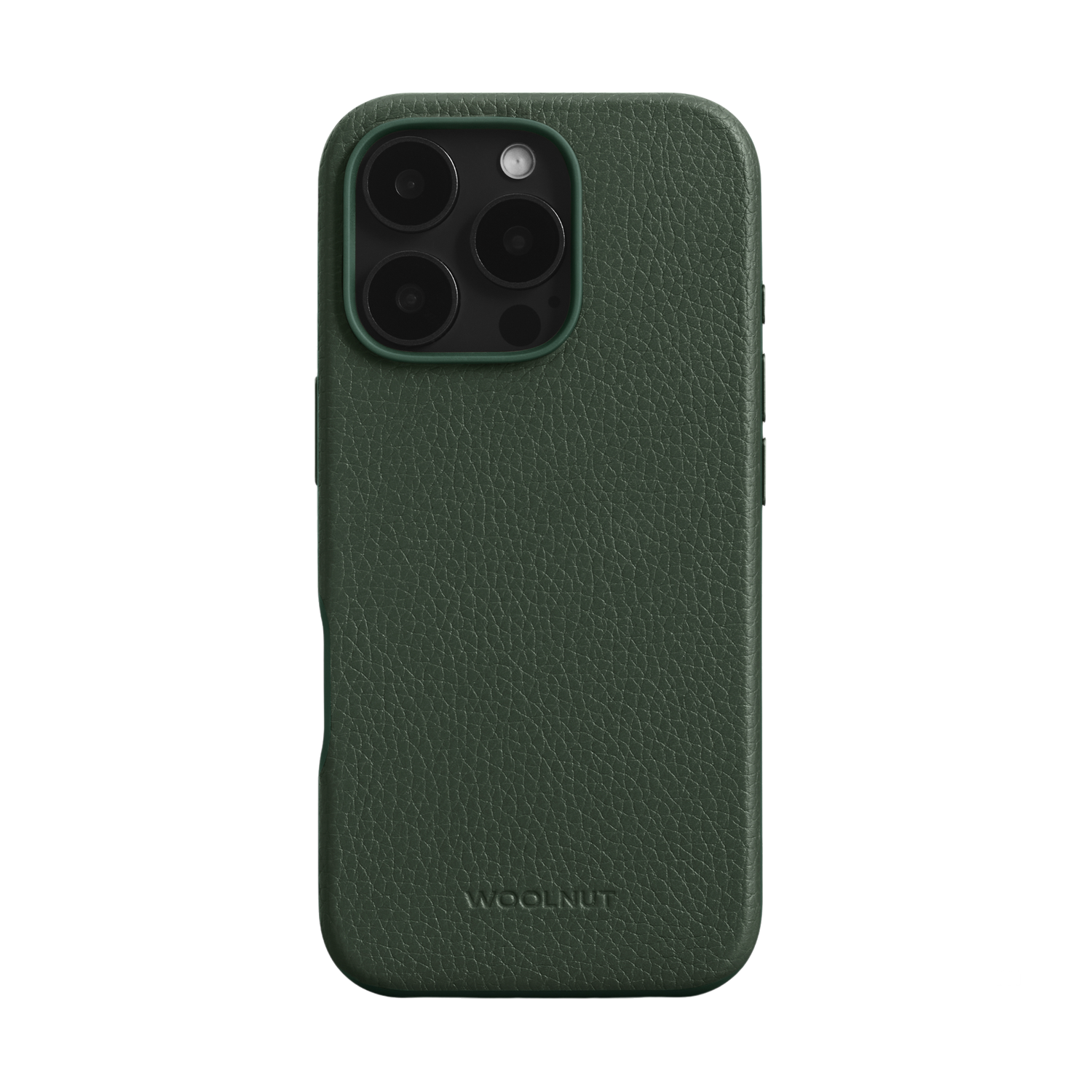WOOLNUT Leather Case for iPhone 16 Pro - Green
