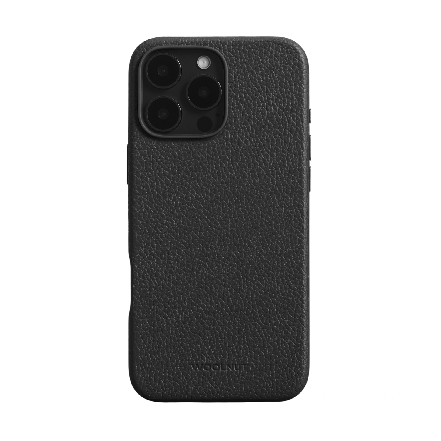 WOOLNUT Leather Case for iPhone 16 Pro Max - Black
