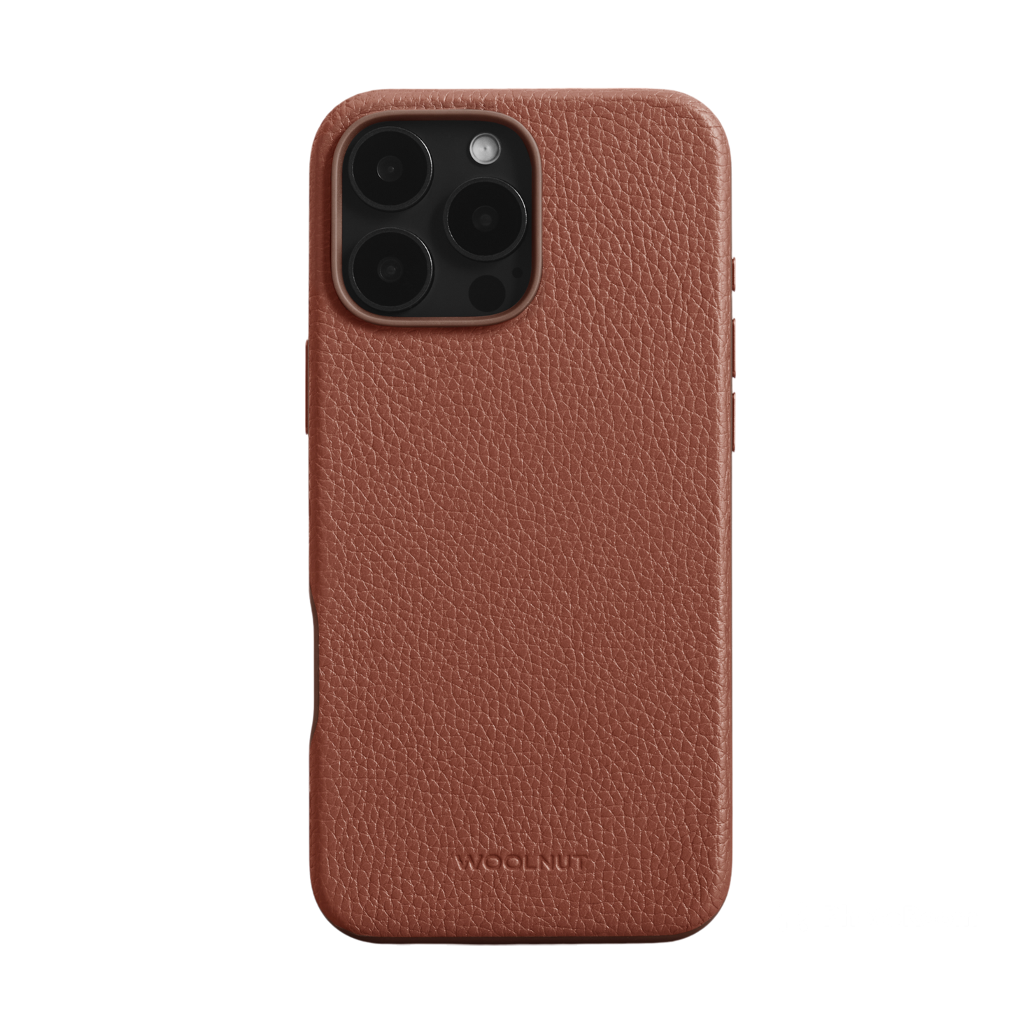 WOOLNUT Leather Case for iPhone 16 Pro Max - Cognac