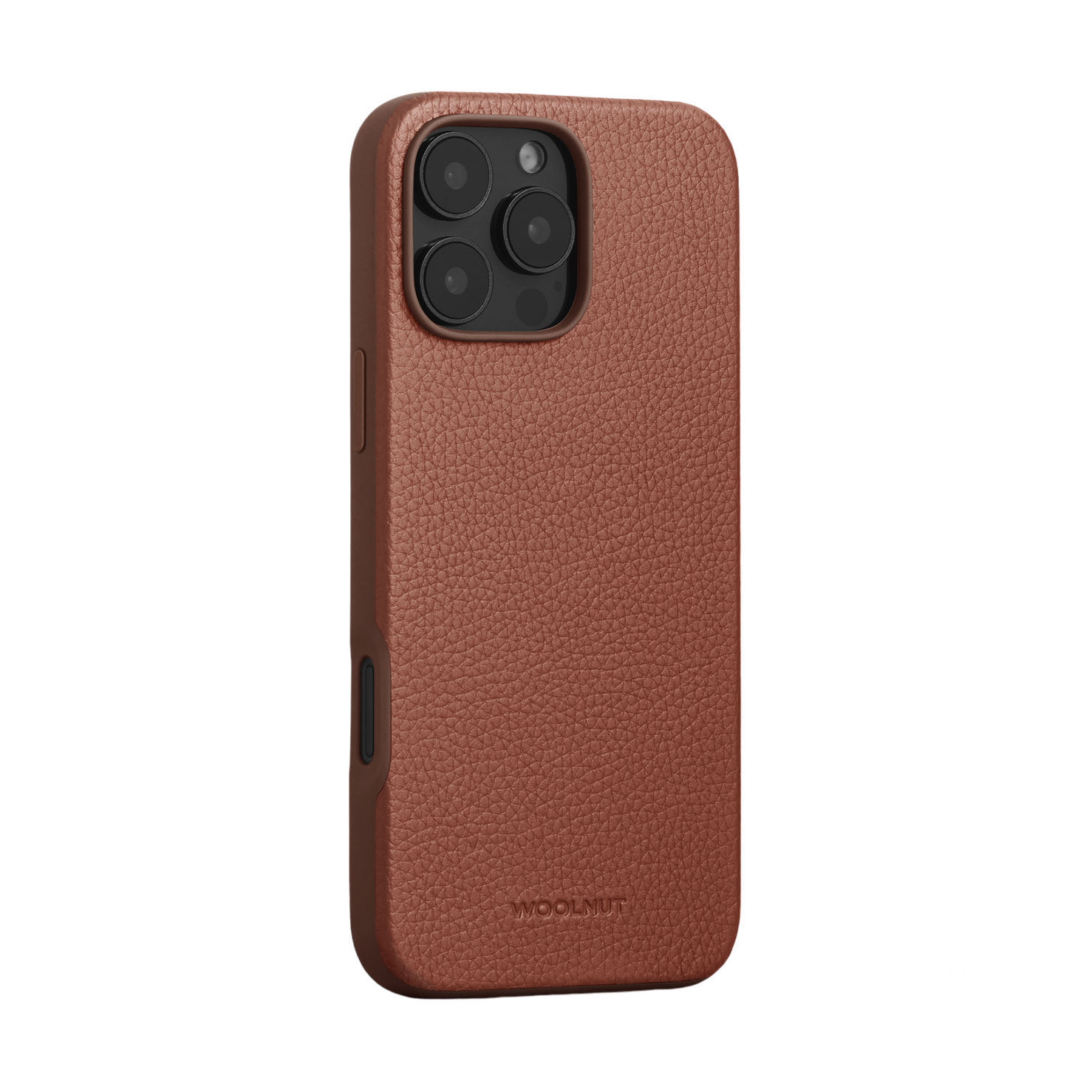 WOOLNUT Leather Case for iPhone 16 Pro Max - Cognac