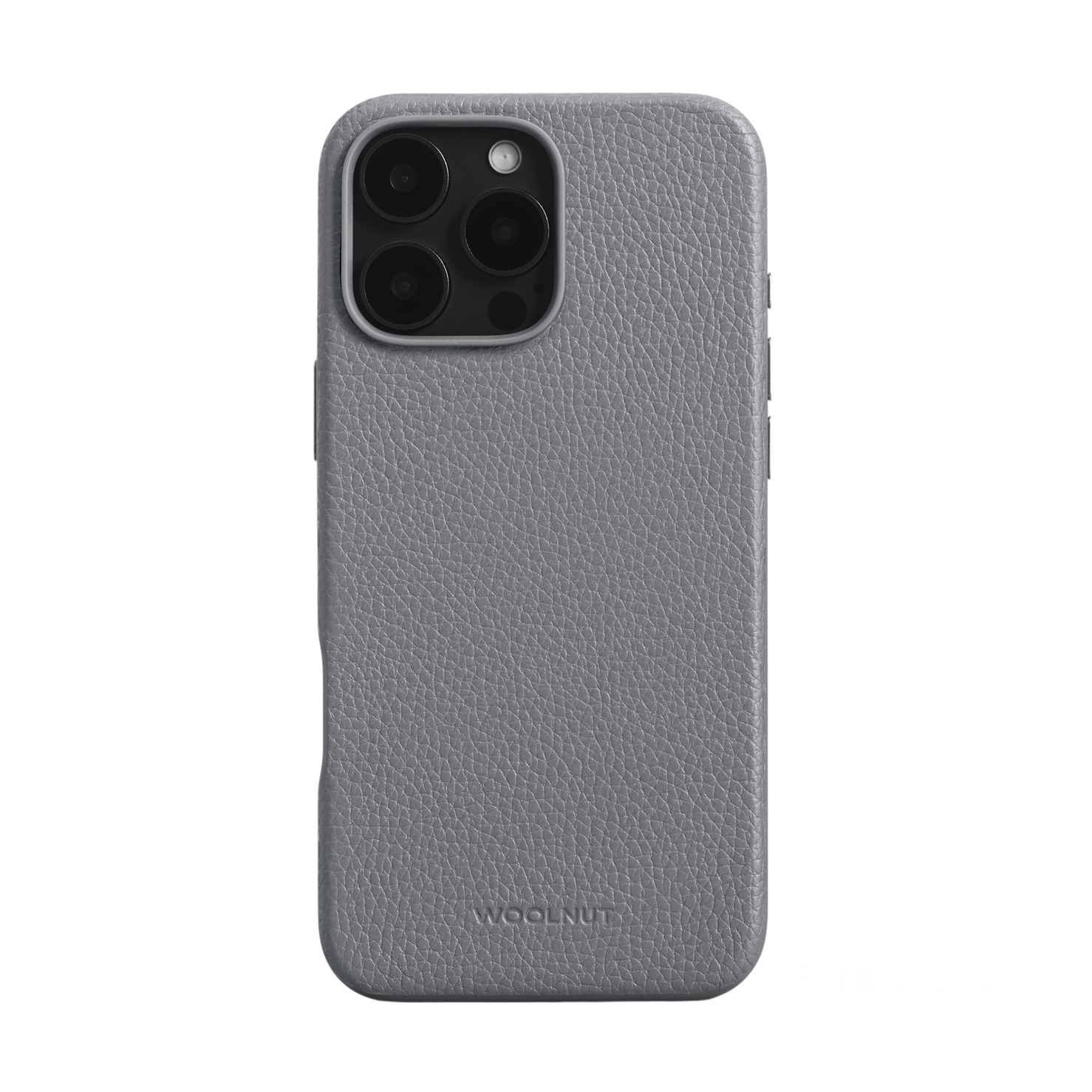 WOOLNUT Leather Case for iPhone 16 Pro Max - Grey