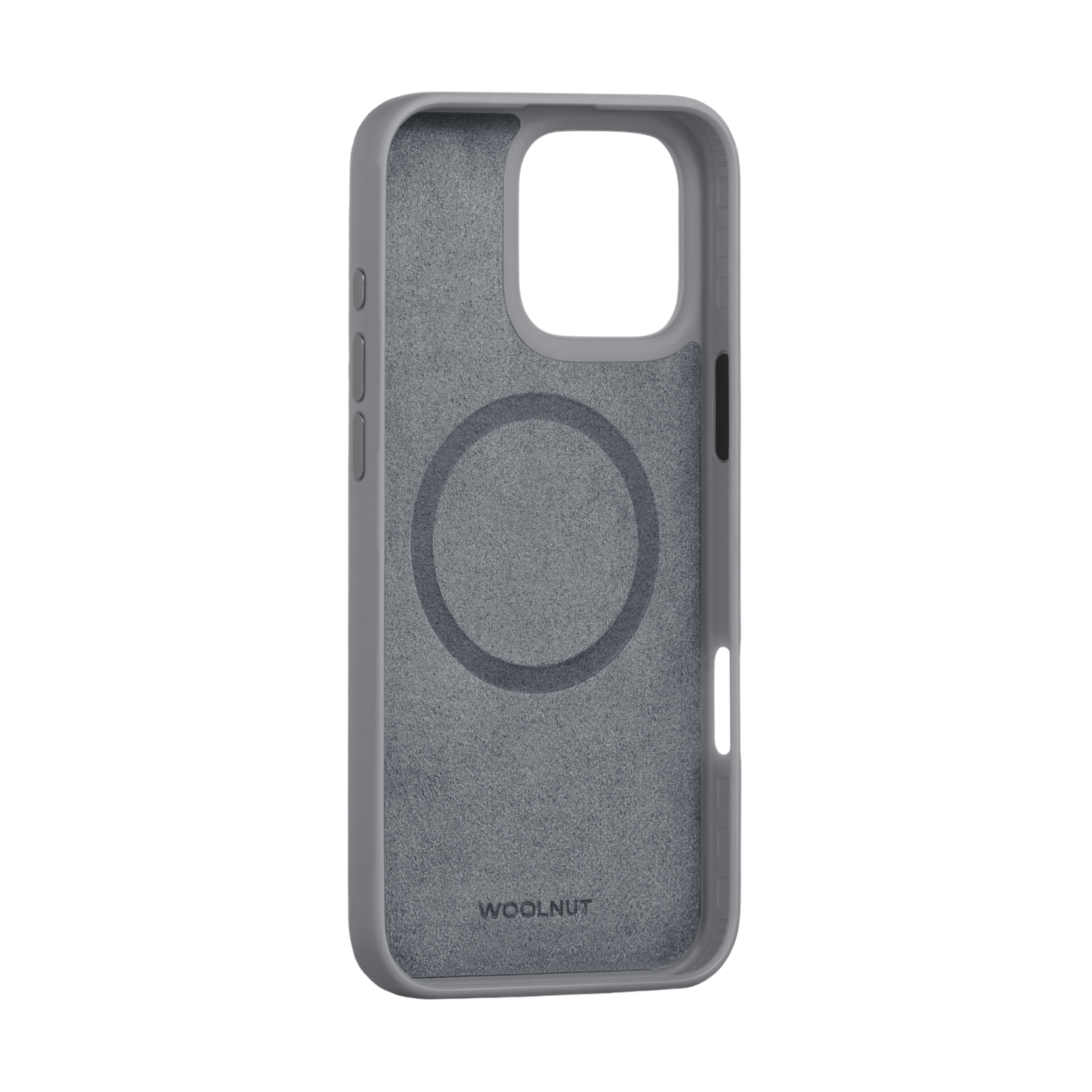WOOLNUT Leather Case for iPhone 16 Pro Max - Grey