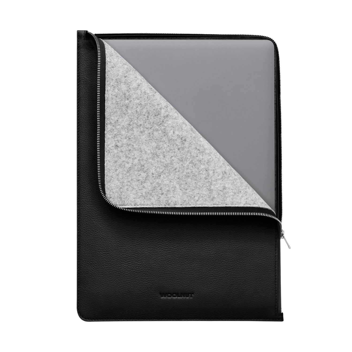 Woolnut Leather Folio for 15-inch MacBook - Black