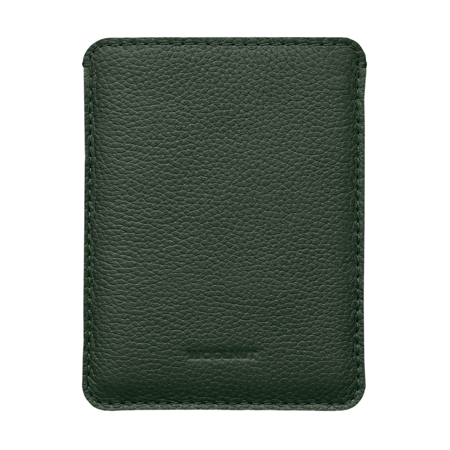 WOOLNUT Leather Sleeve for Passport - Green