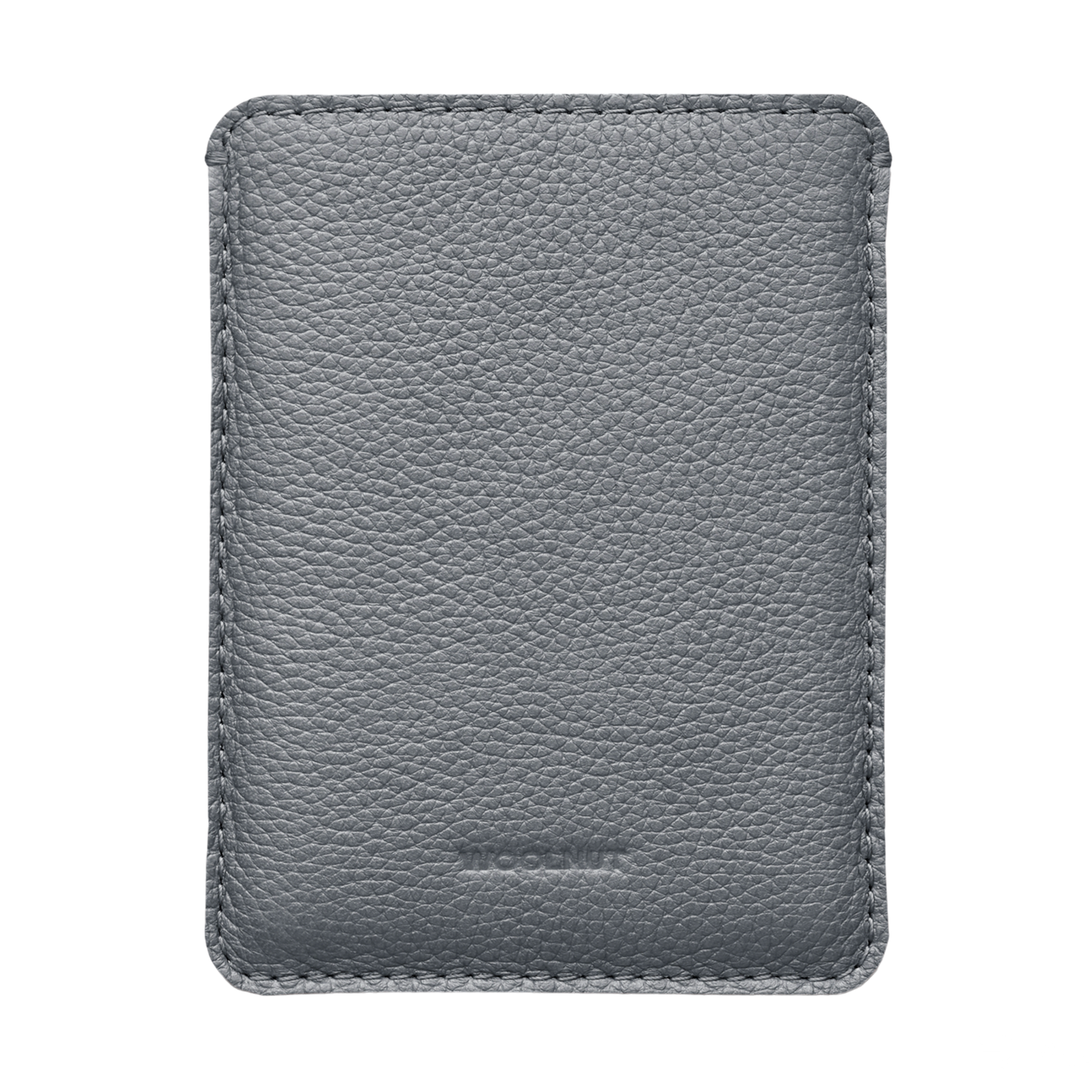 WOOLNUT Leather Sleeve for Passport - Grey