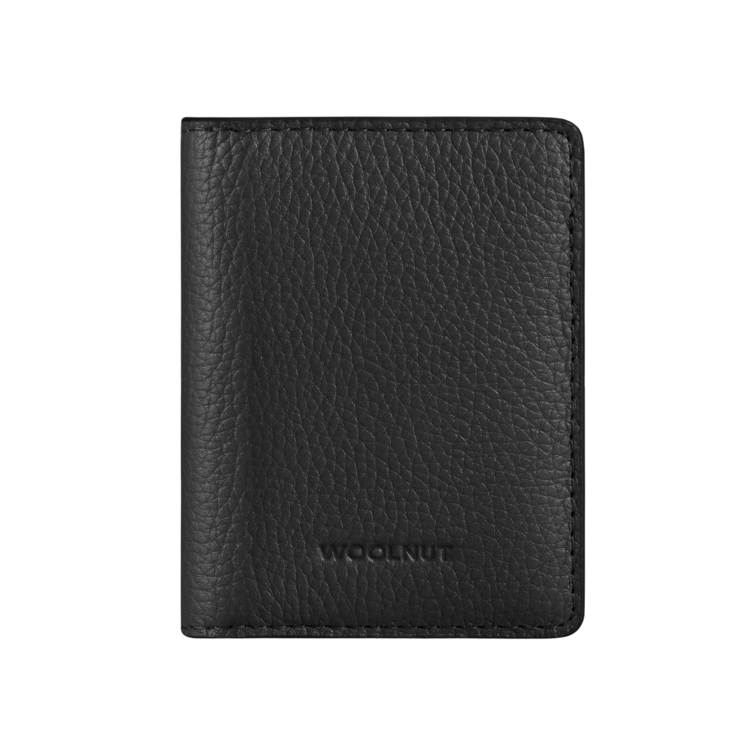 WOOLNUT Leather Wallet - Black