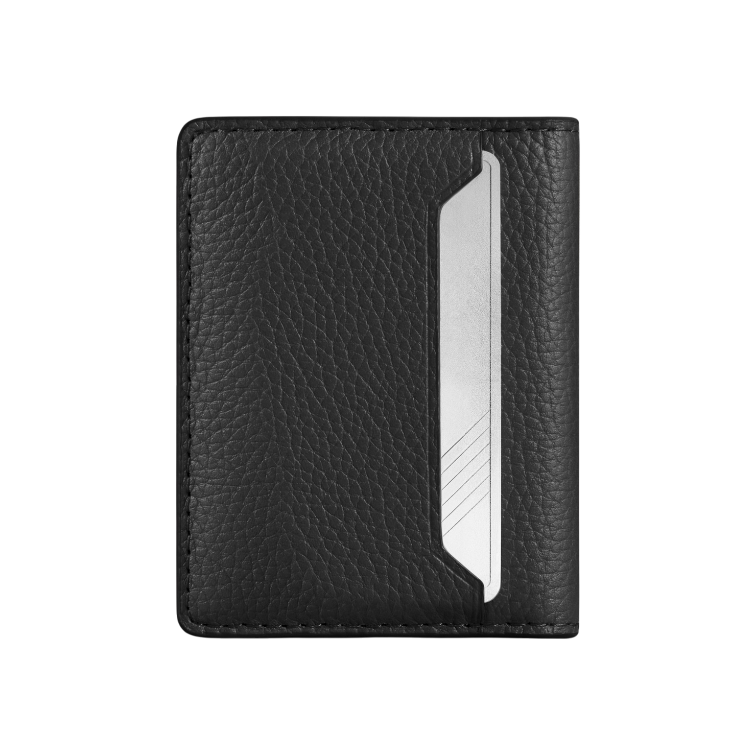 WOOLNUT Leather Wallet - Black
