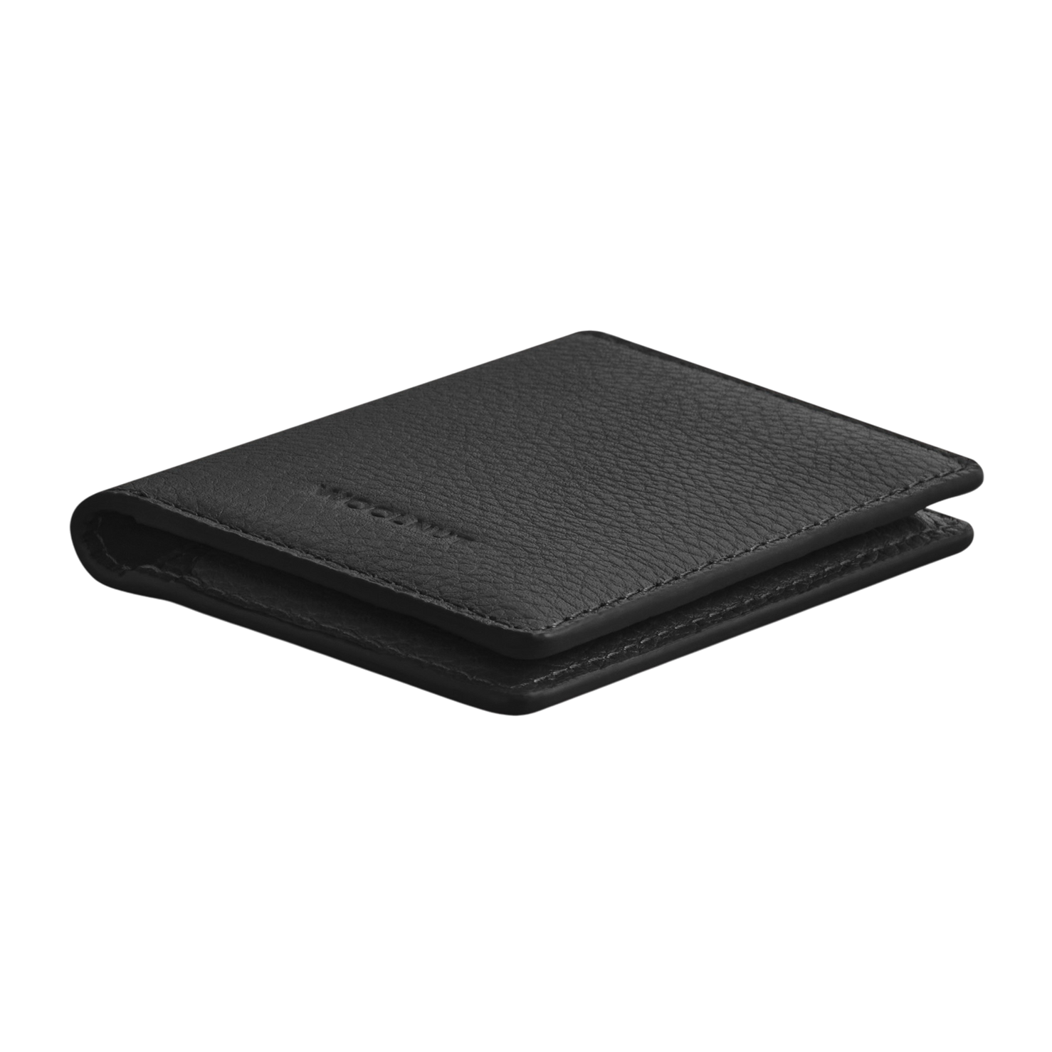 WOOLNUT Leather Wallet - Black
