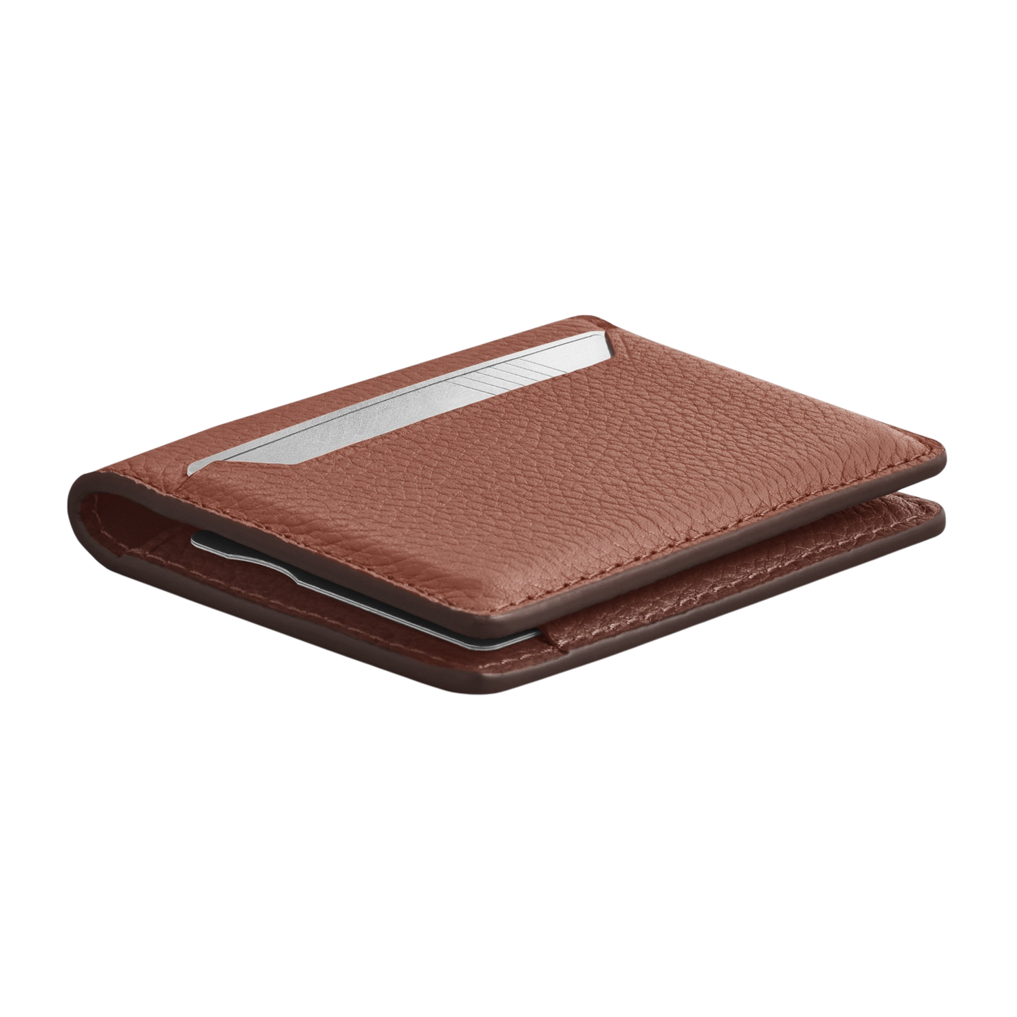 WOOLNUT Leather Wallet - Cognac