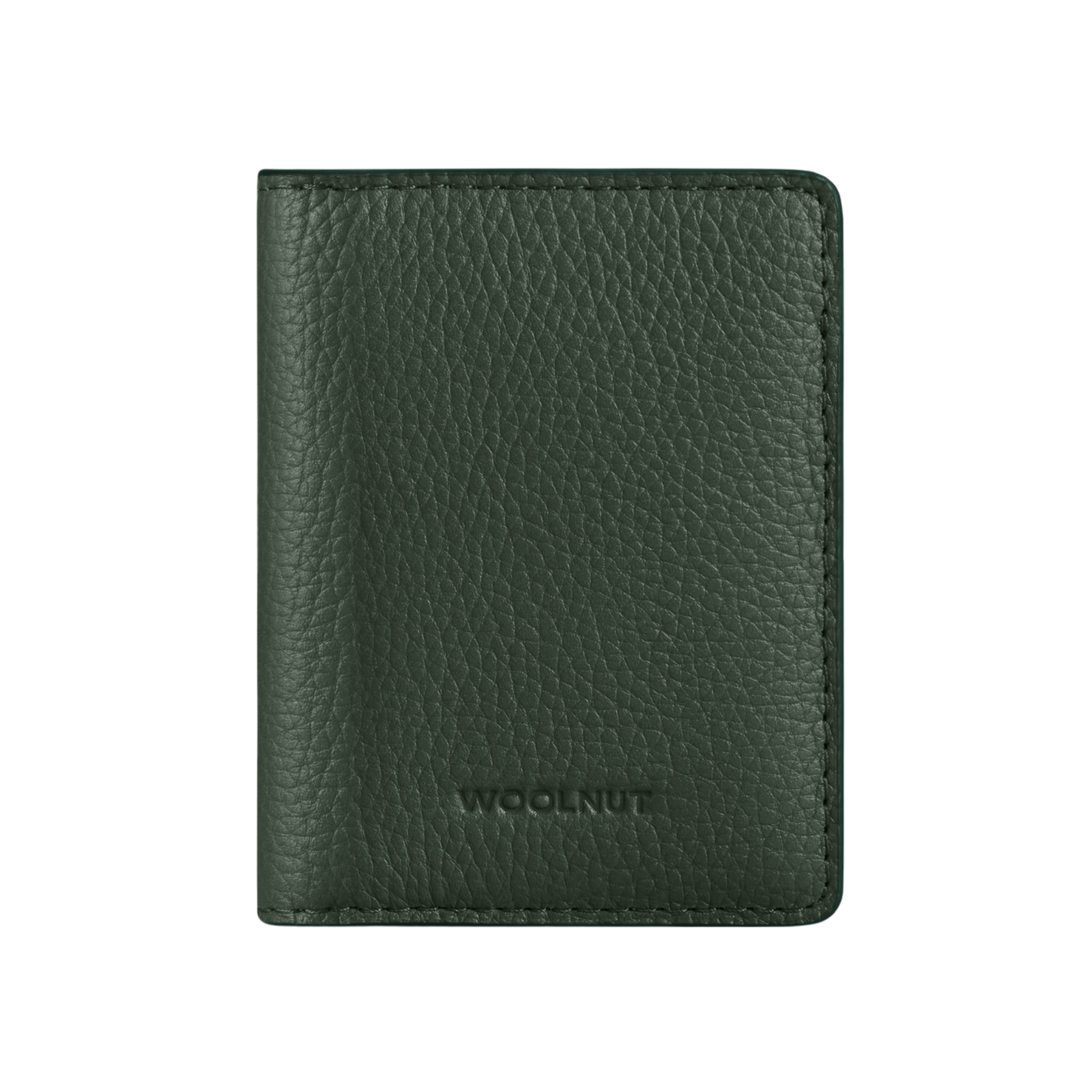 WOOLNUT Leather Wallet - Green