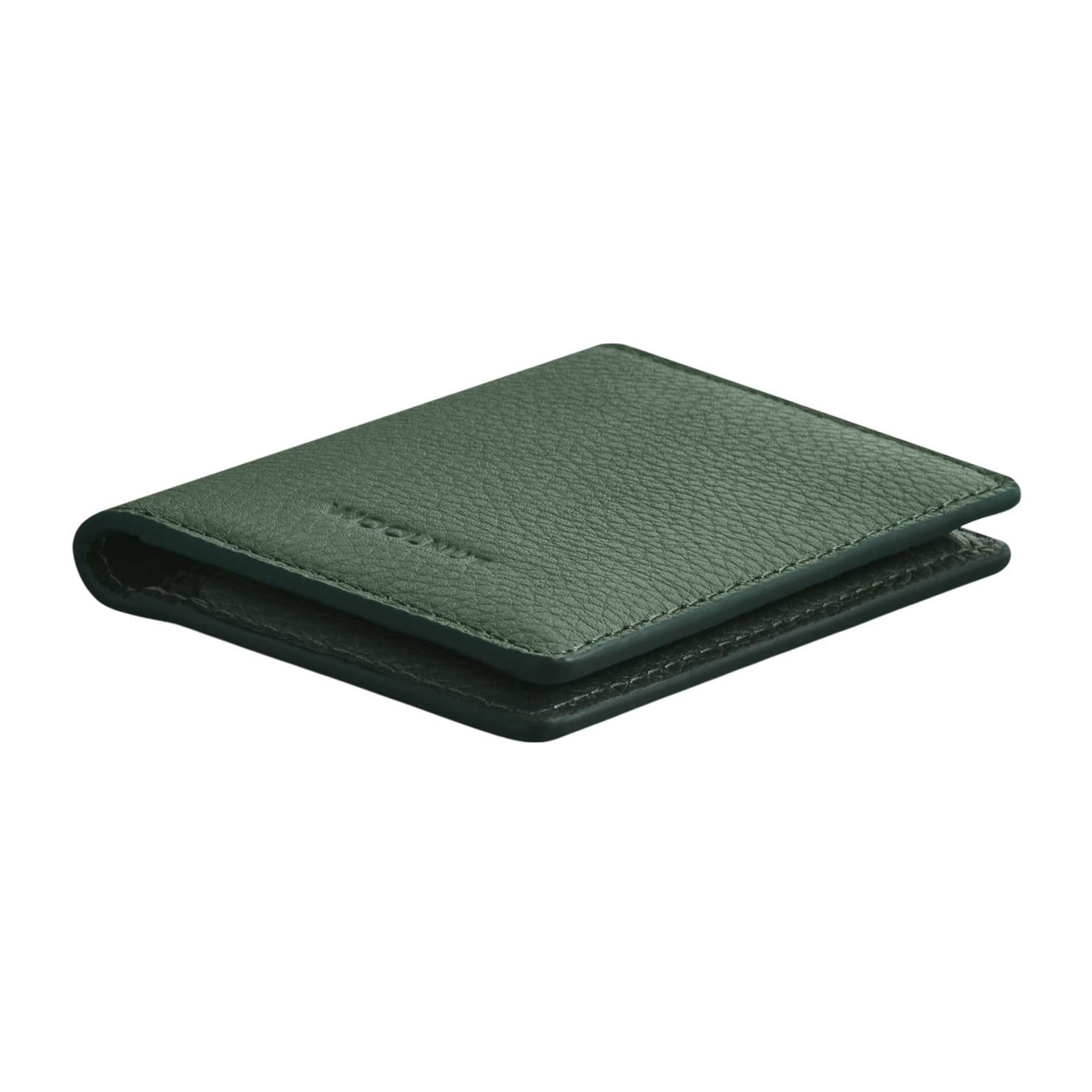 WOOLNUT Leather Wallet - Green