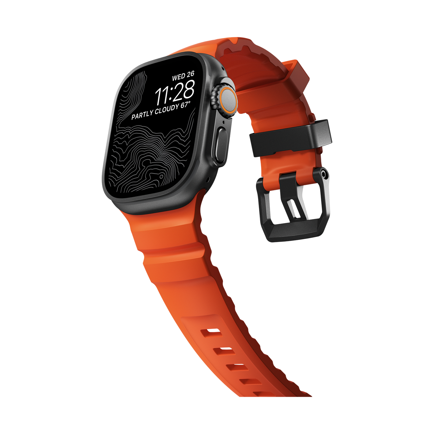 Nomad Rocky Point Band - 46/49mm - Magma - Black Hardware - Limited Edition