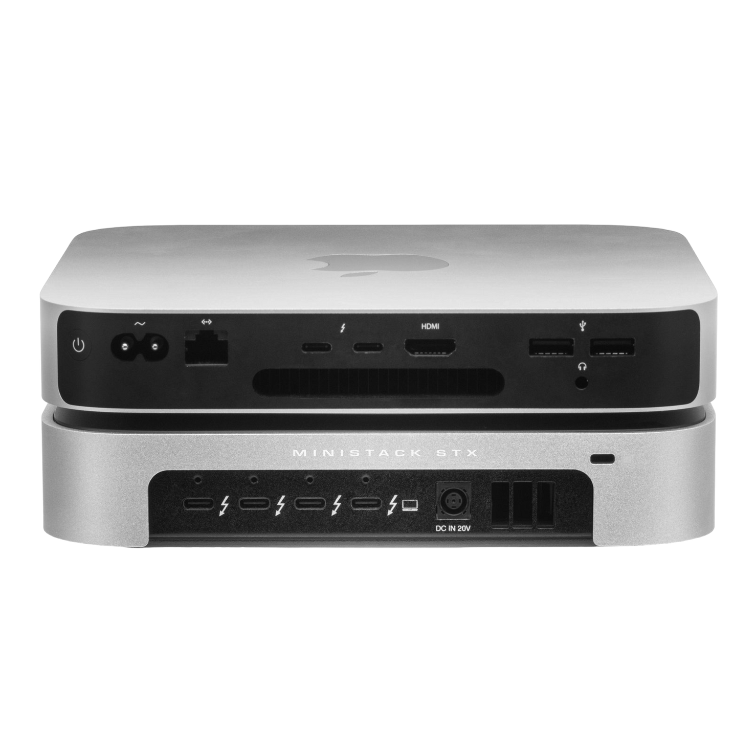 OWC miniStack STX Stackable Storage Enclosure and Thunderbolt Hub Xpansion - Silver