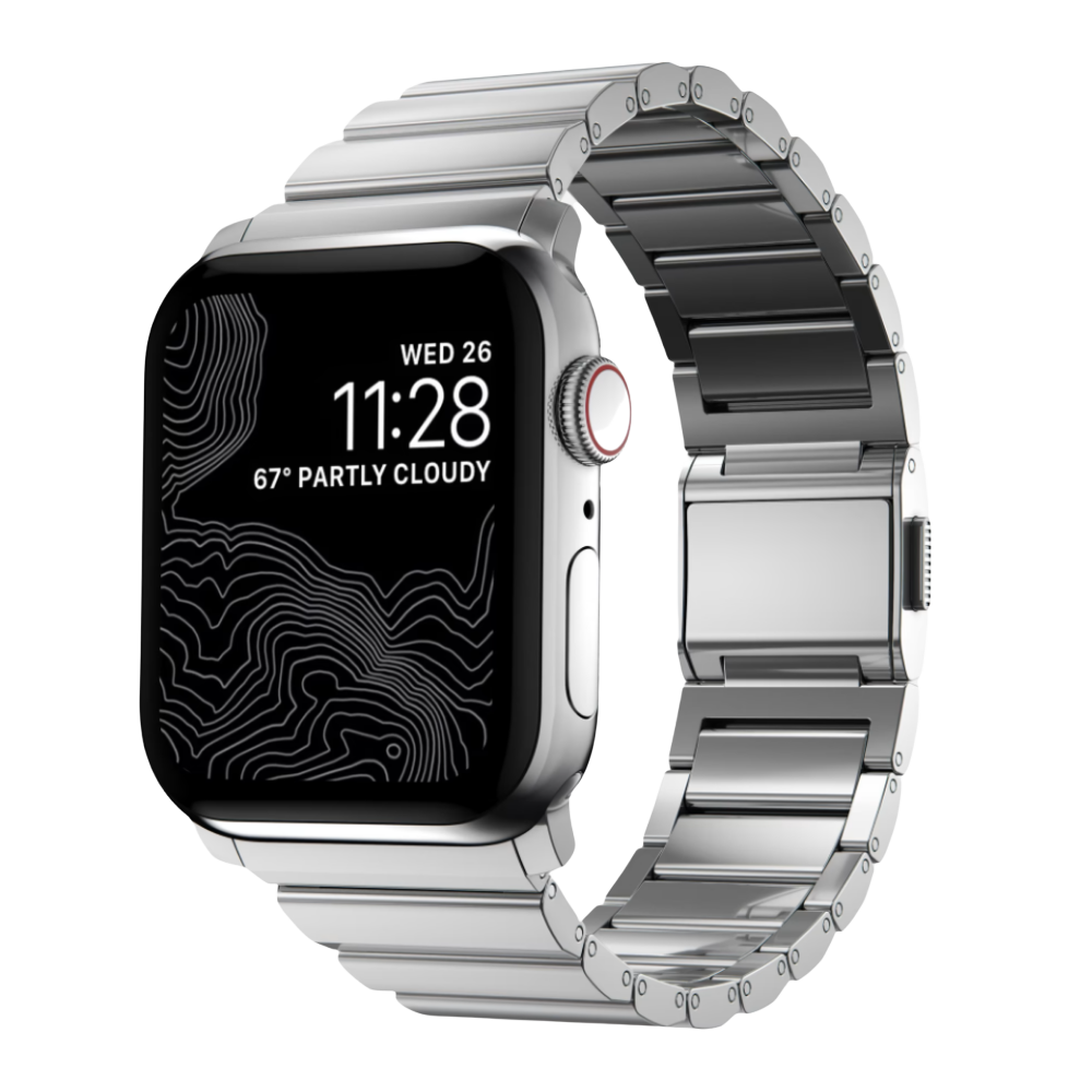 Nomad Steel Band - 46/49mm - Silver