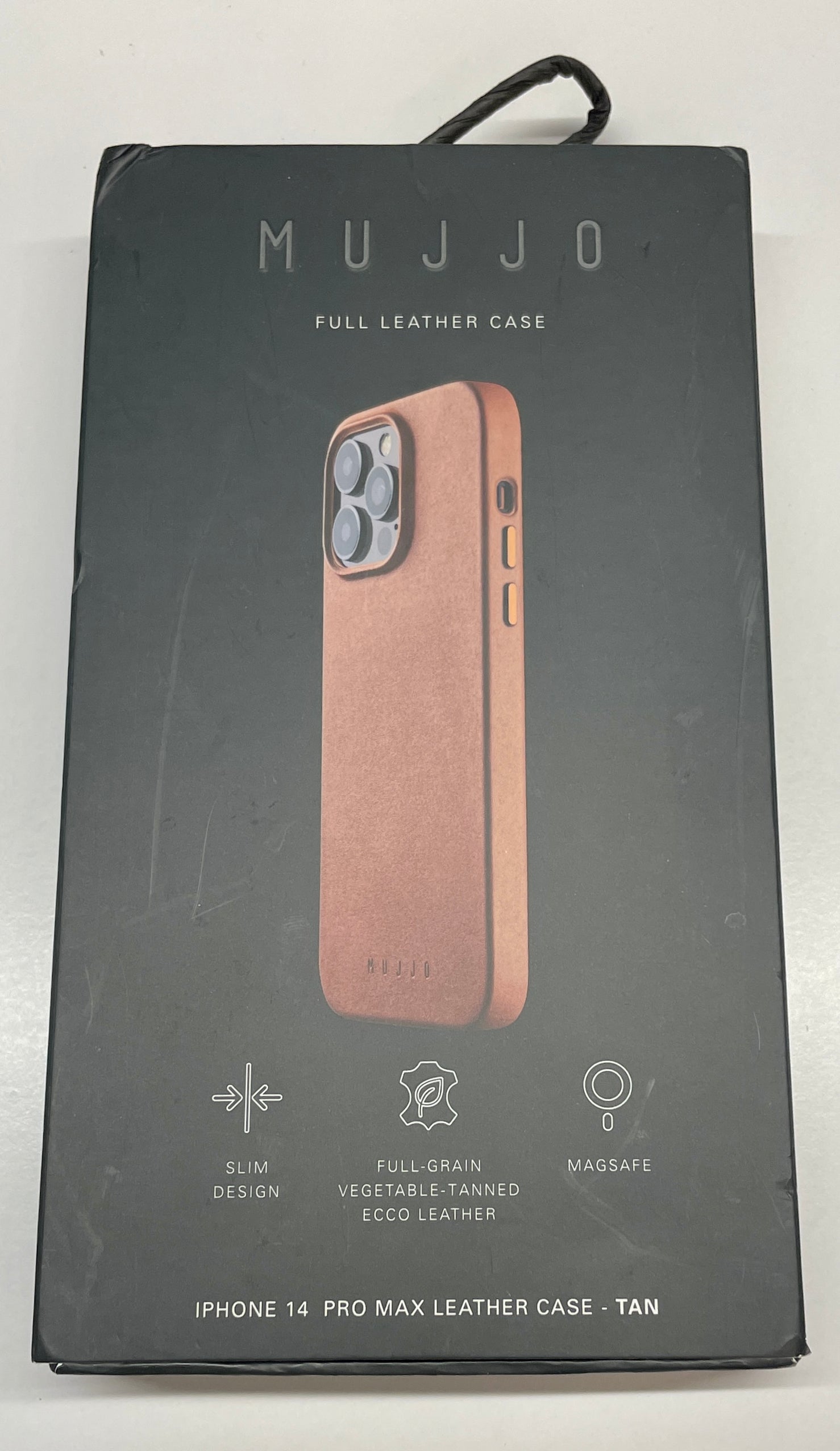 Mujjo Full Leather Case with MagSafe for iPhone 14 Pro Max - Tan - Open Box